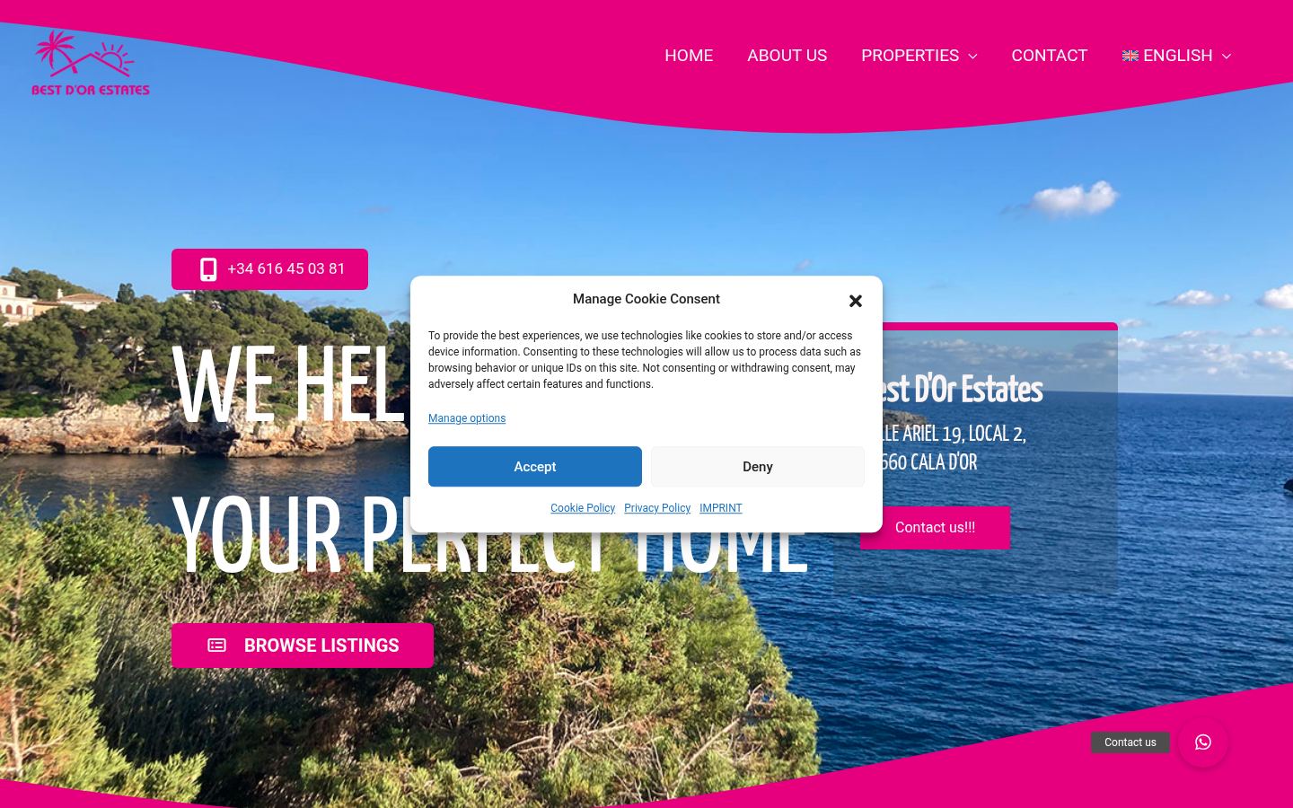 Best d'Or Estates · HOMEPAGE_SCREENSHOT