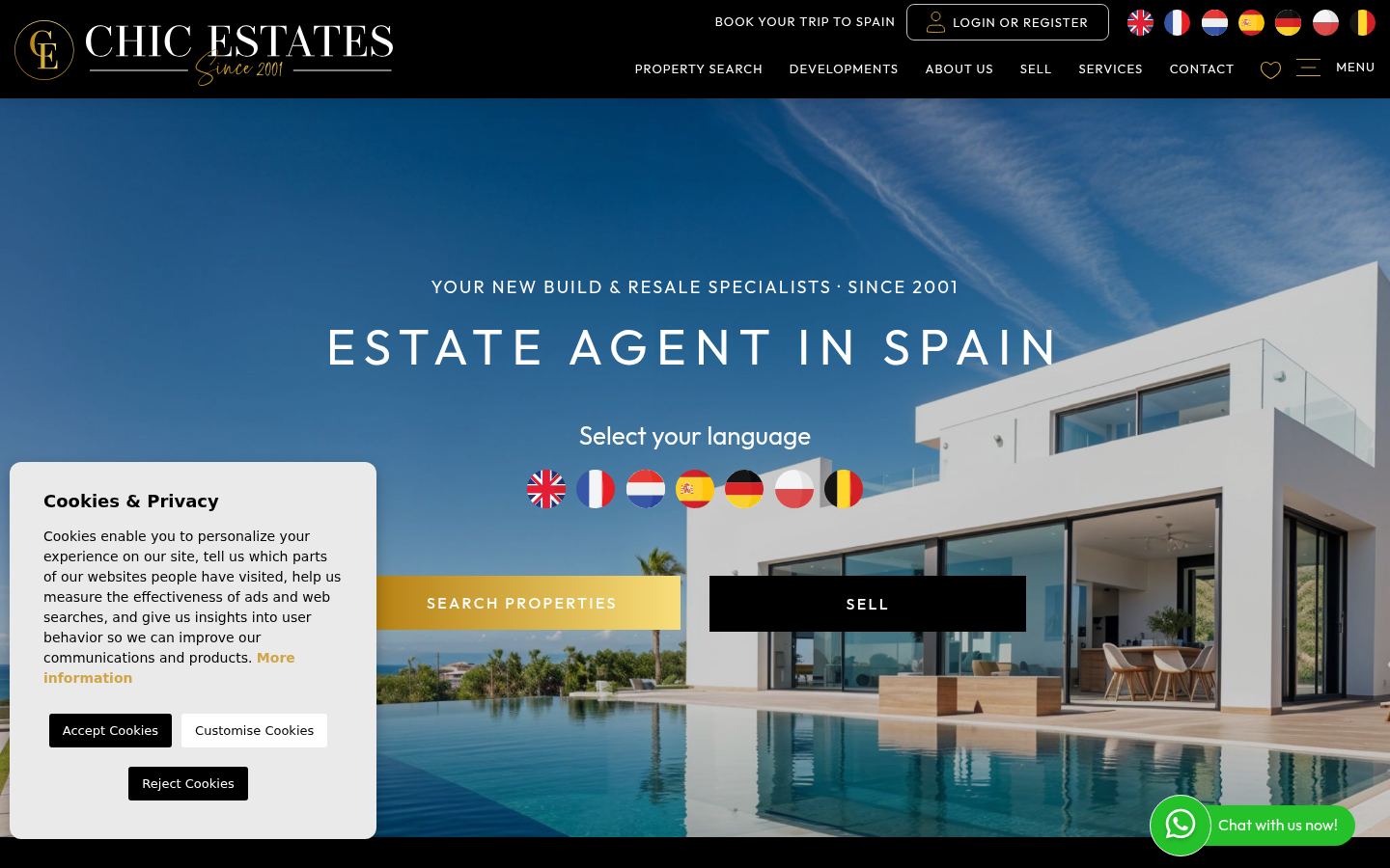 Chic Estates · HOMEPAGE_SCREENSHOT