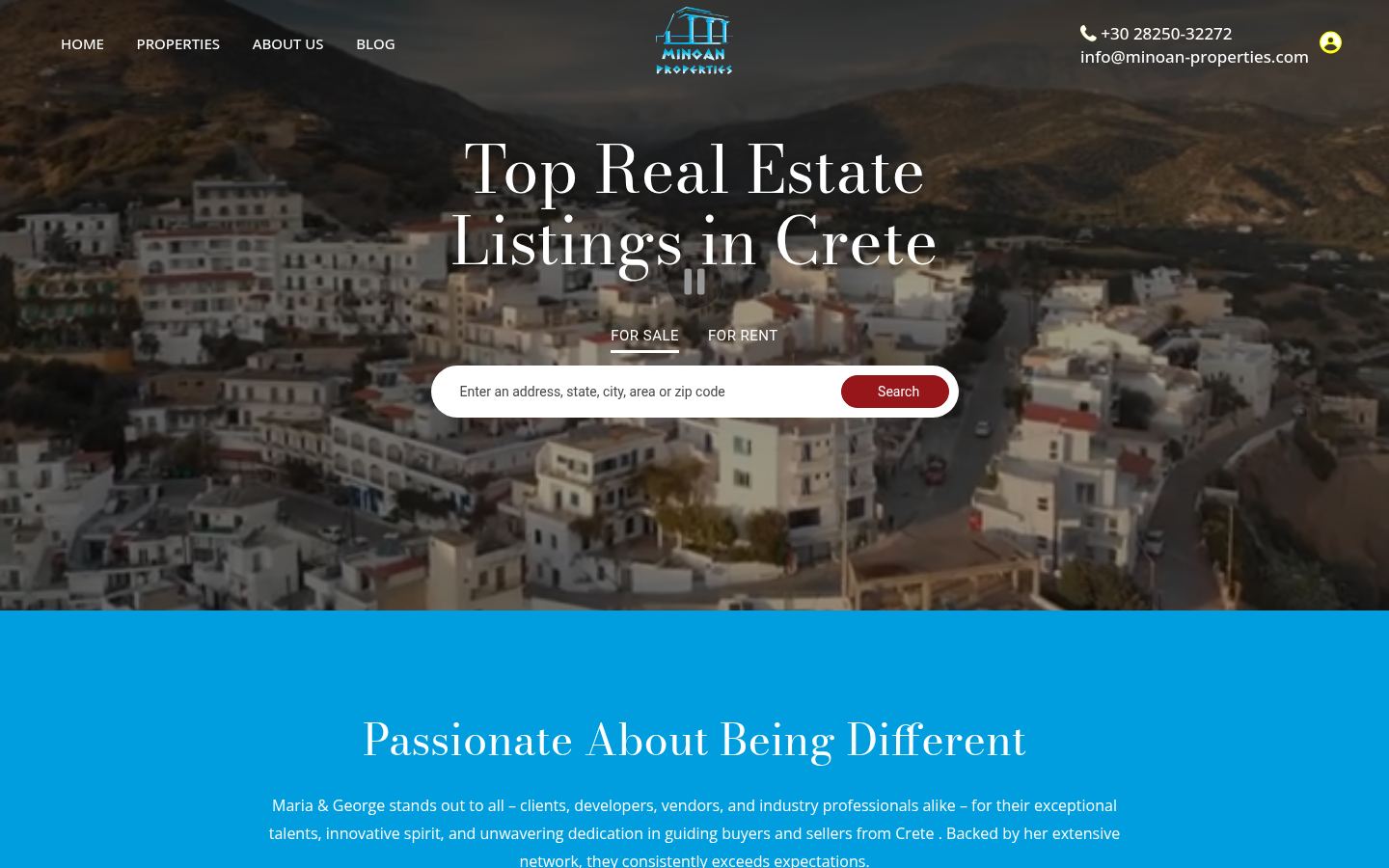 Minoan Properties · HOMEPAGE_SCREENSHOT