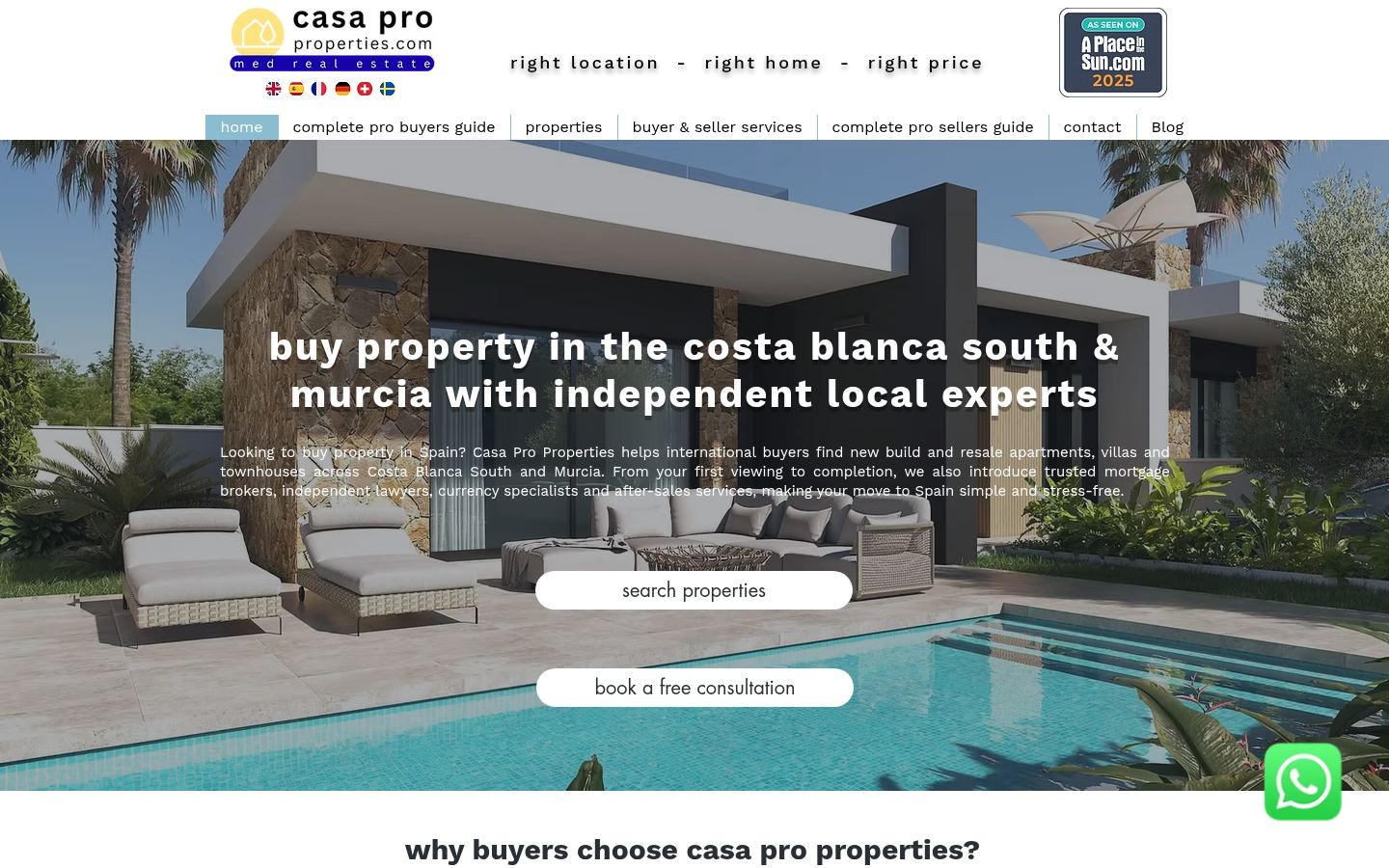 Casa Pro Properties · HOMEPAGE_SCREENSHOT