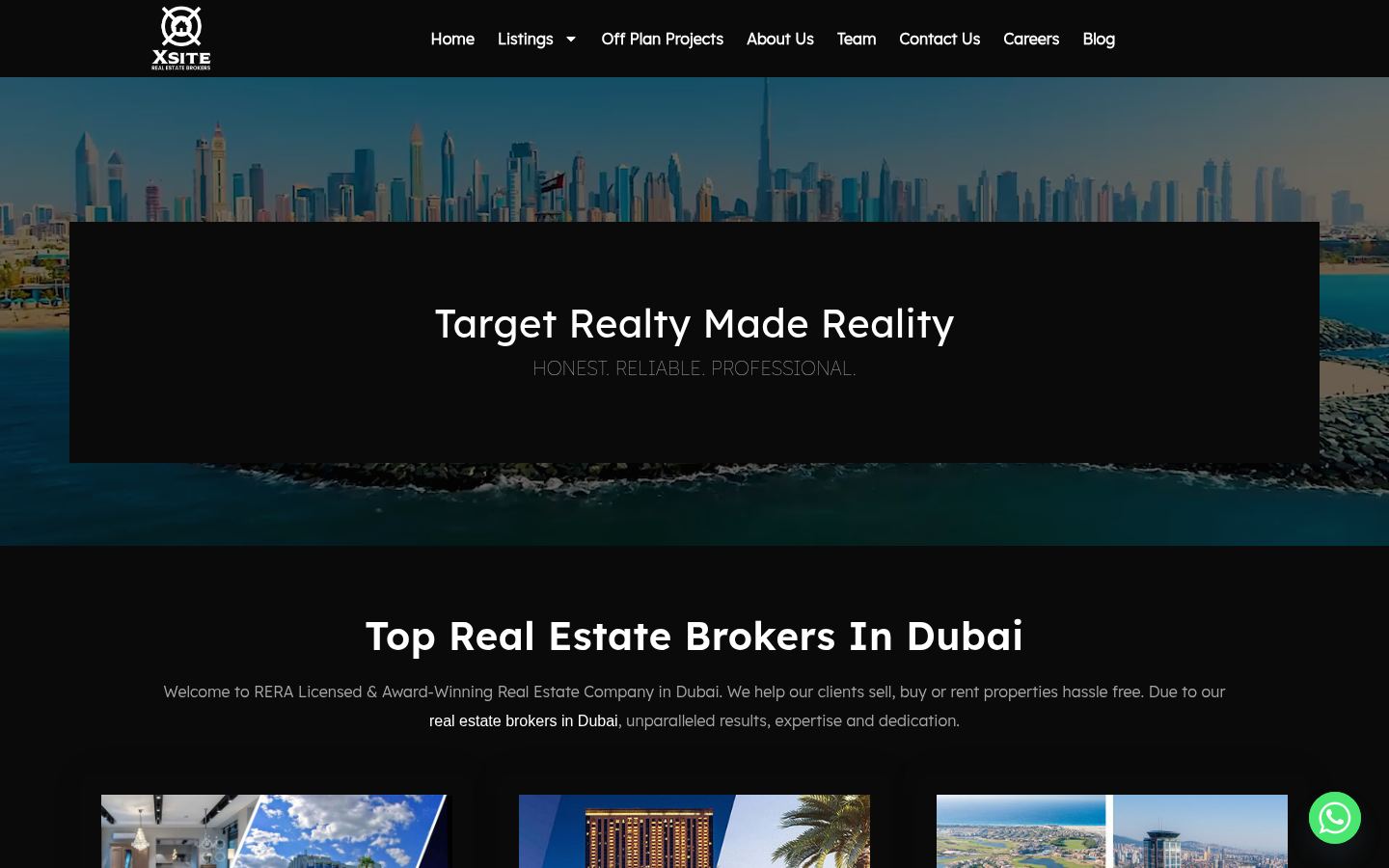 Xsite Real Estate Broker · HOMEPAGE_SCREENSHOT