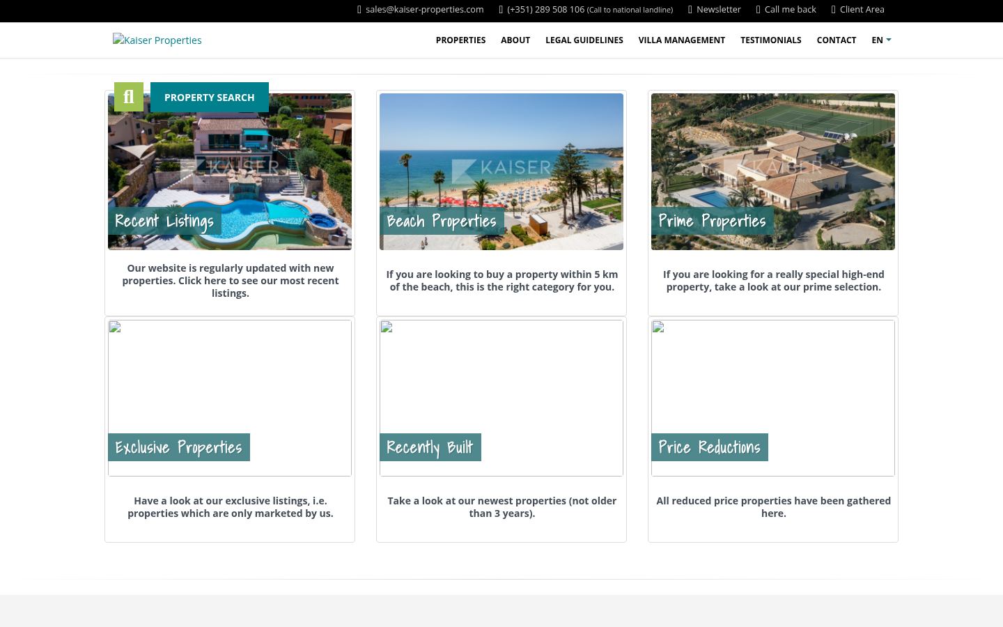 Kaiser Properties · HOMEPAGE_SCREENSHOT