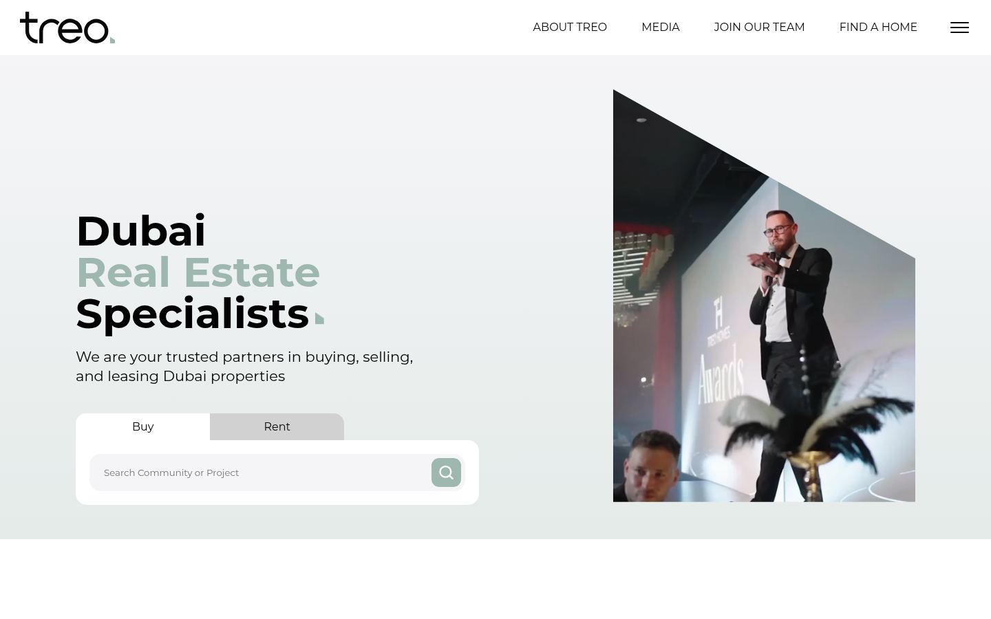 Treo Homes · HOMEPAGE_SCREENSHOT