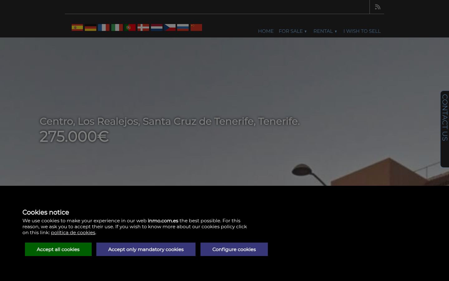 Inmo Investments Estate Agent SL · HOMEPAGE_SCREENSHOT