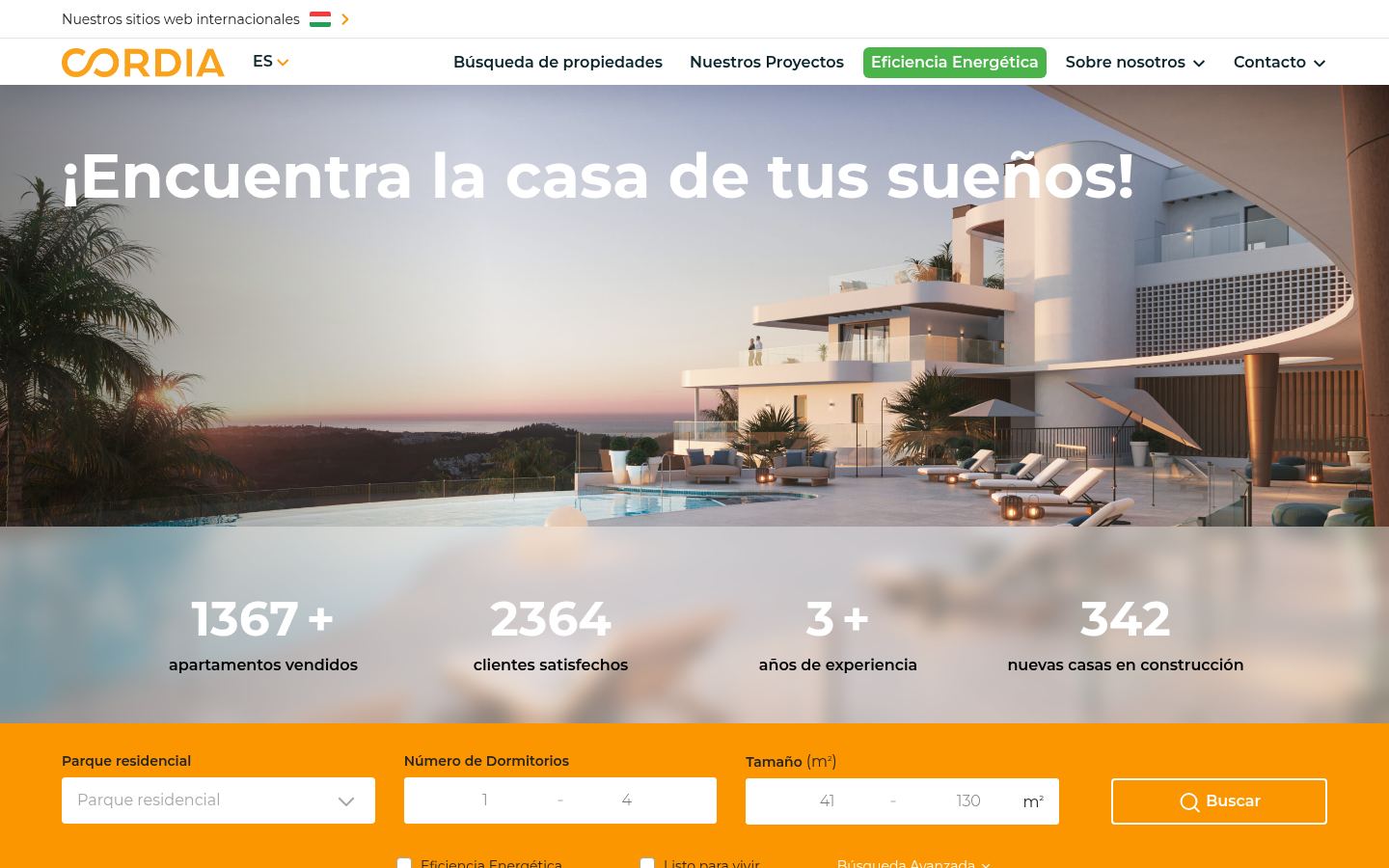 Cordia Homes · HOMEPAGE_SCREENSHOT