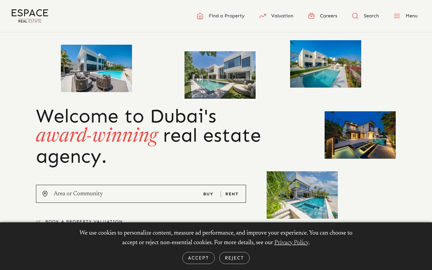 Espace Real Estate · HOMEPAGE_SCREENSHOT