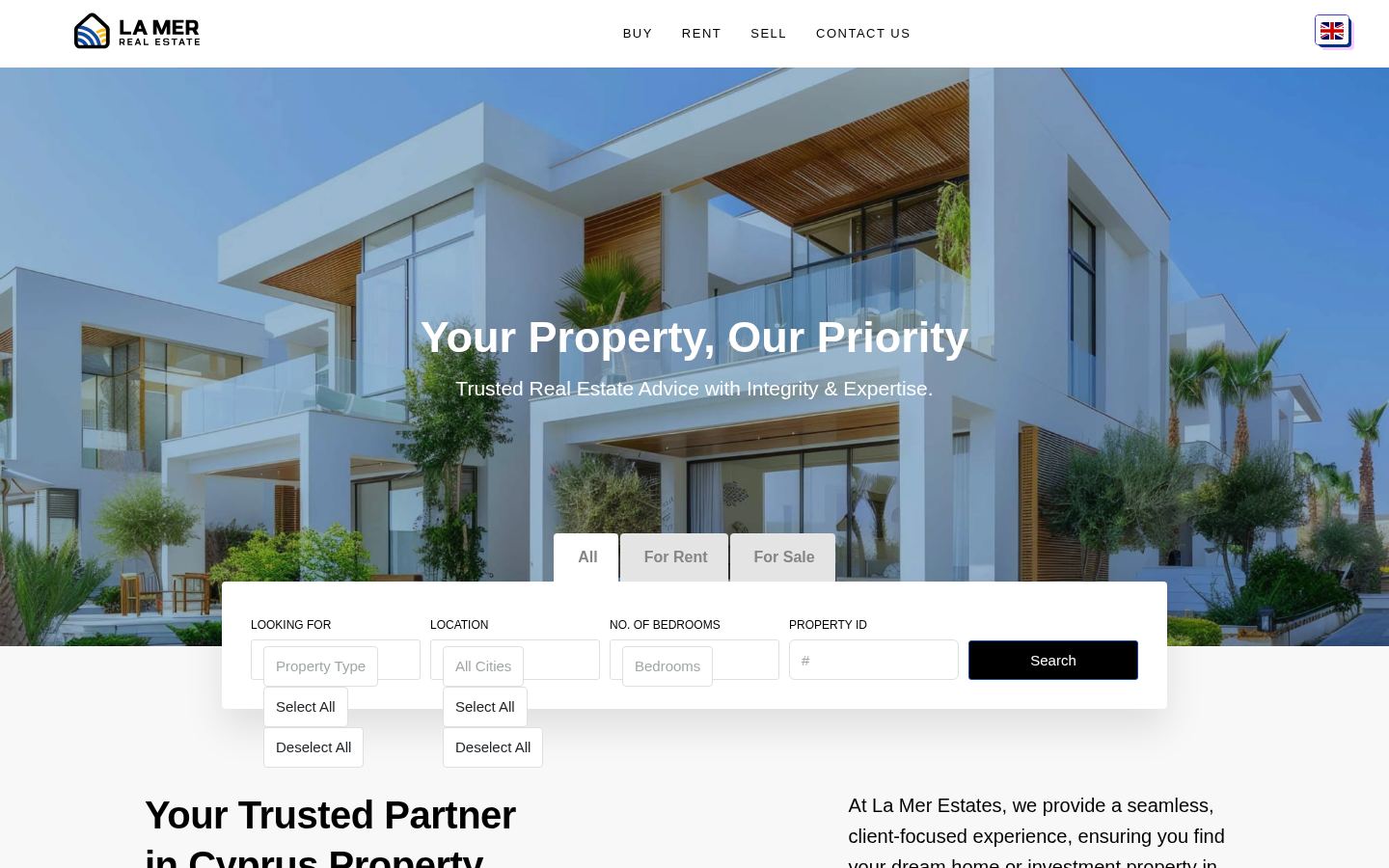 La Mer Estates · HOMEPAGE_SCREENSHOT