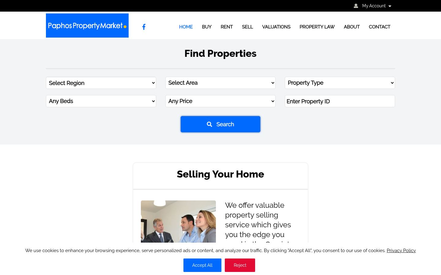 Paphos Property Market · HOMEPAGE_SCREENSHOT