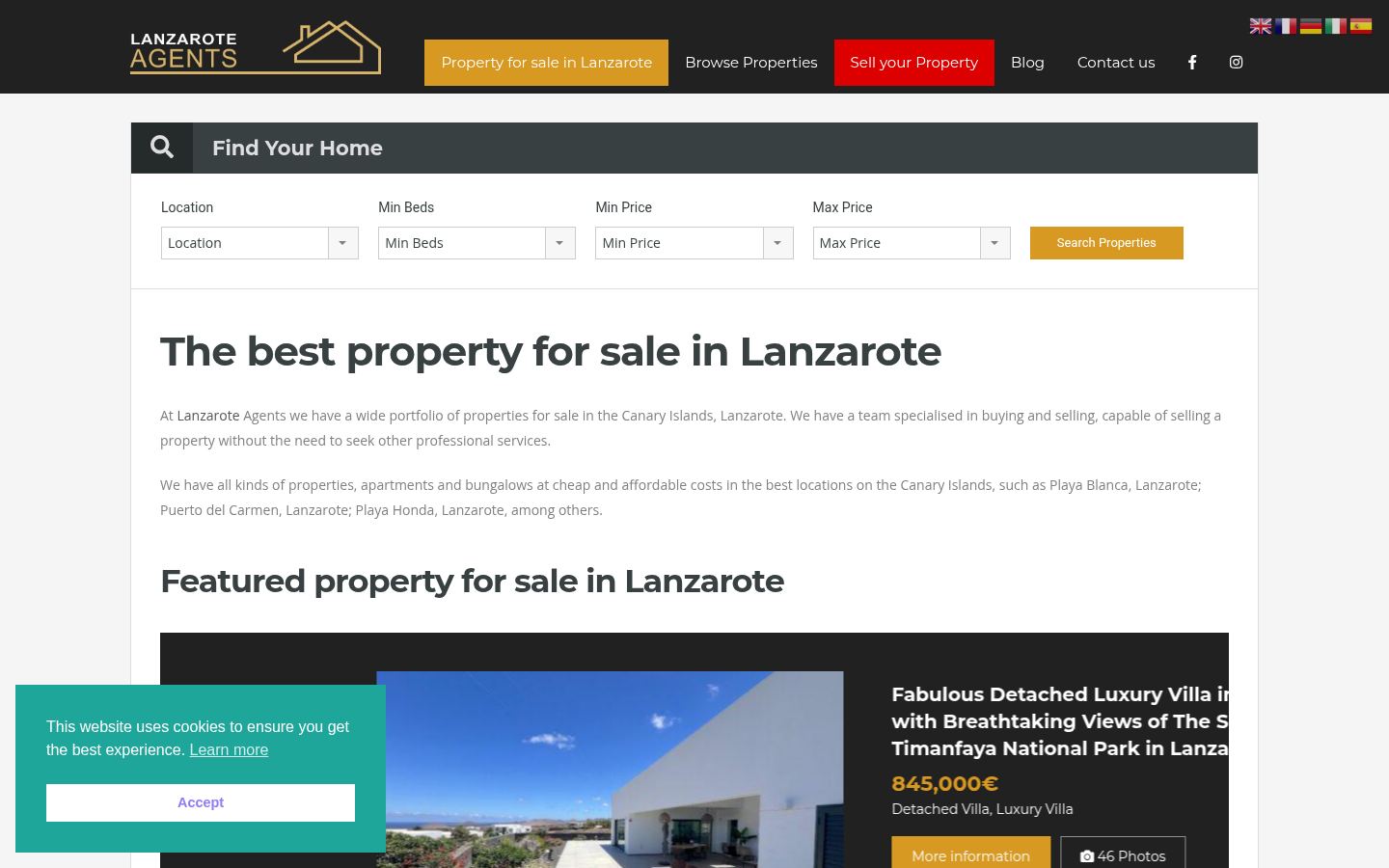 Lanzarote Agents · HOMEPAGE_SCREENSHOT