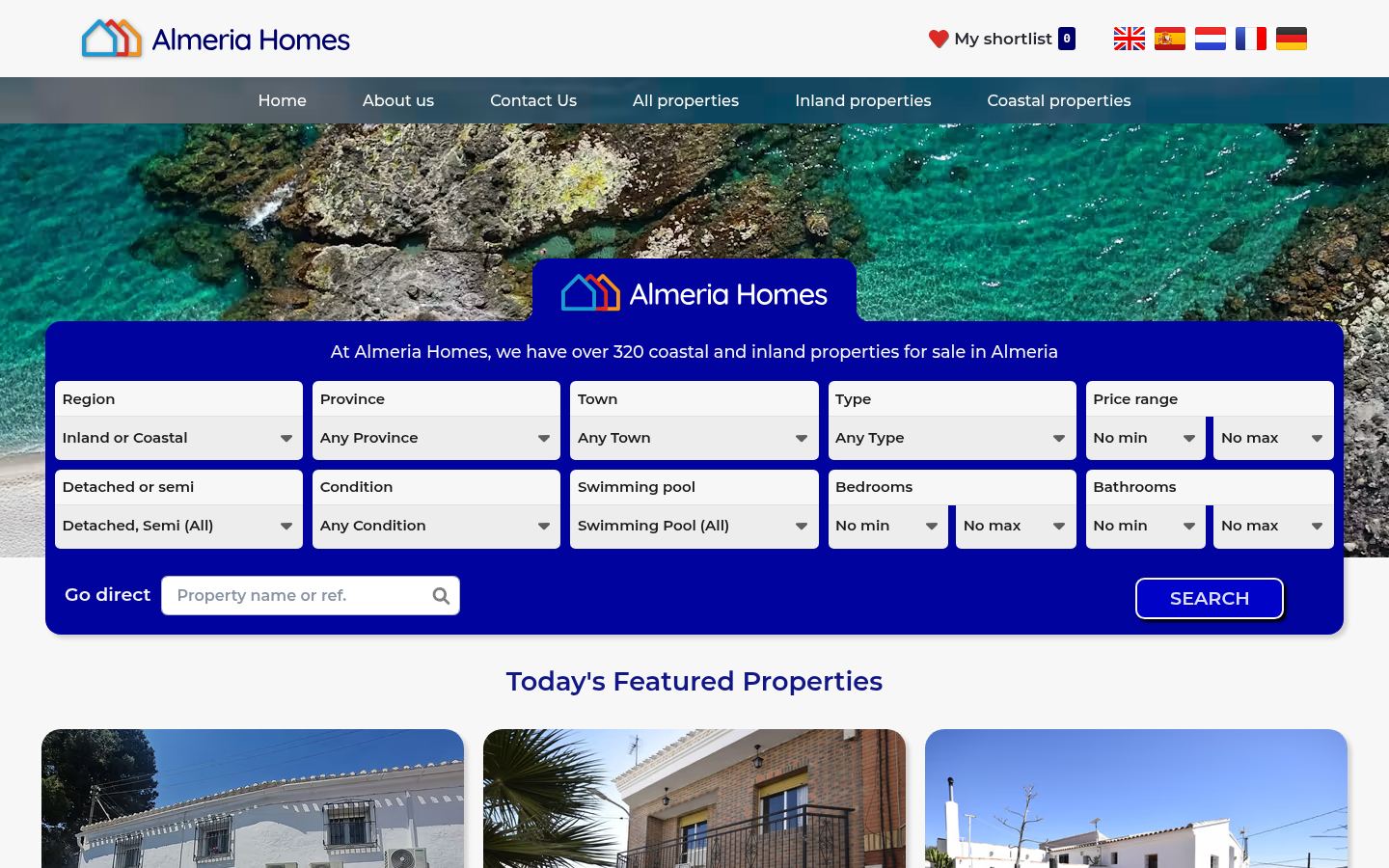Almeria Homes · HOMEPAGE_SCREENSHOT