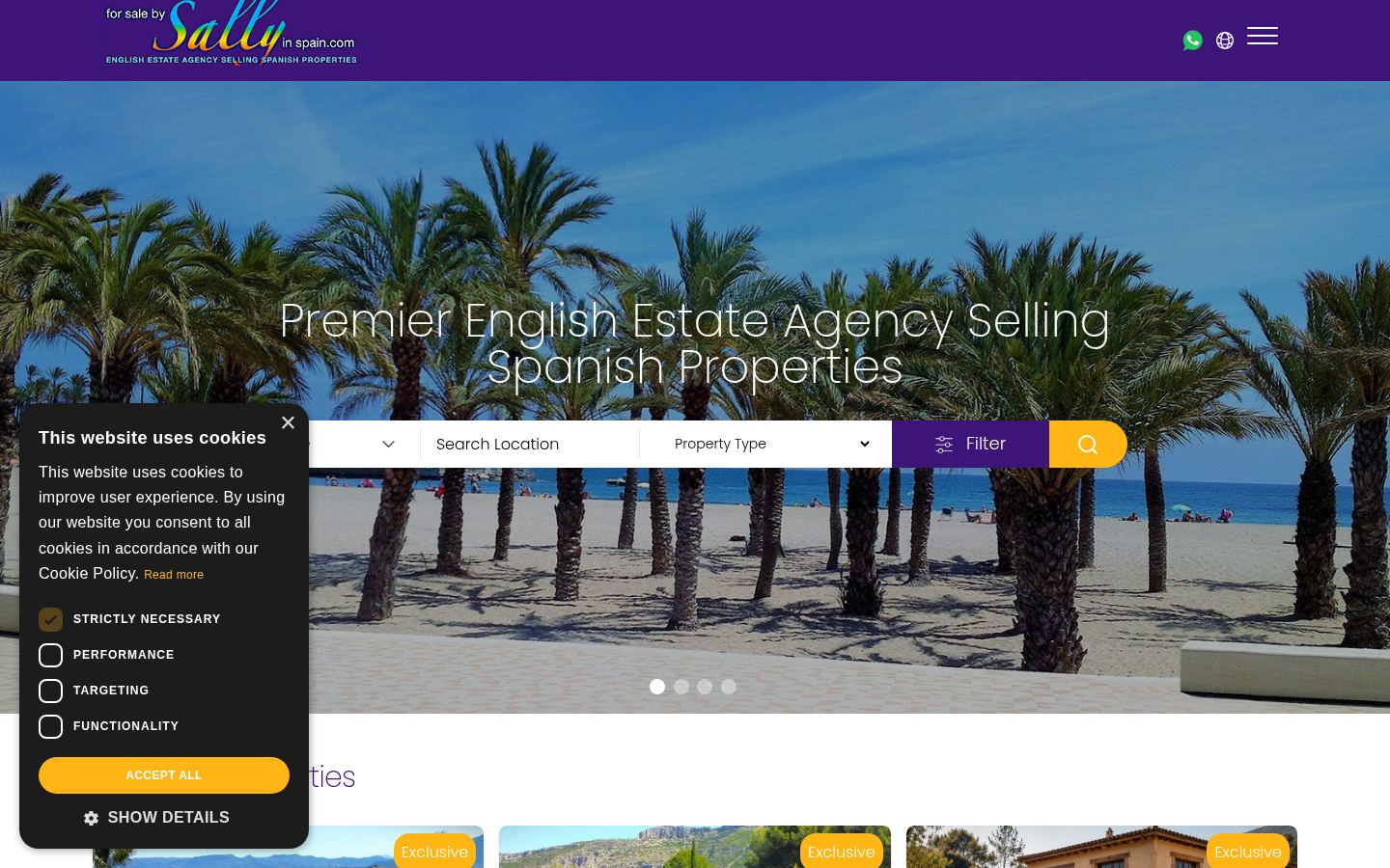 For Sale by Sally in Spain · HOMEPAGE_SCREENSHOT