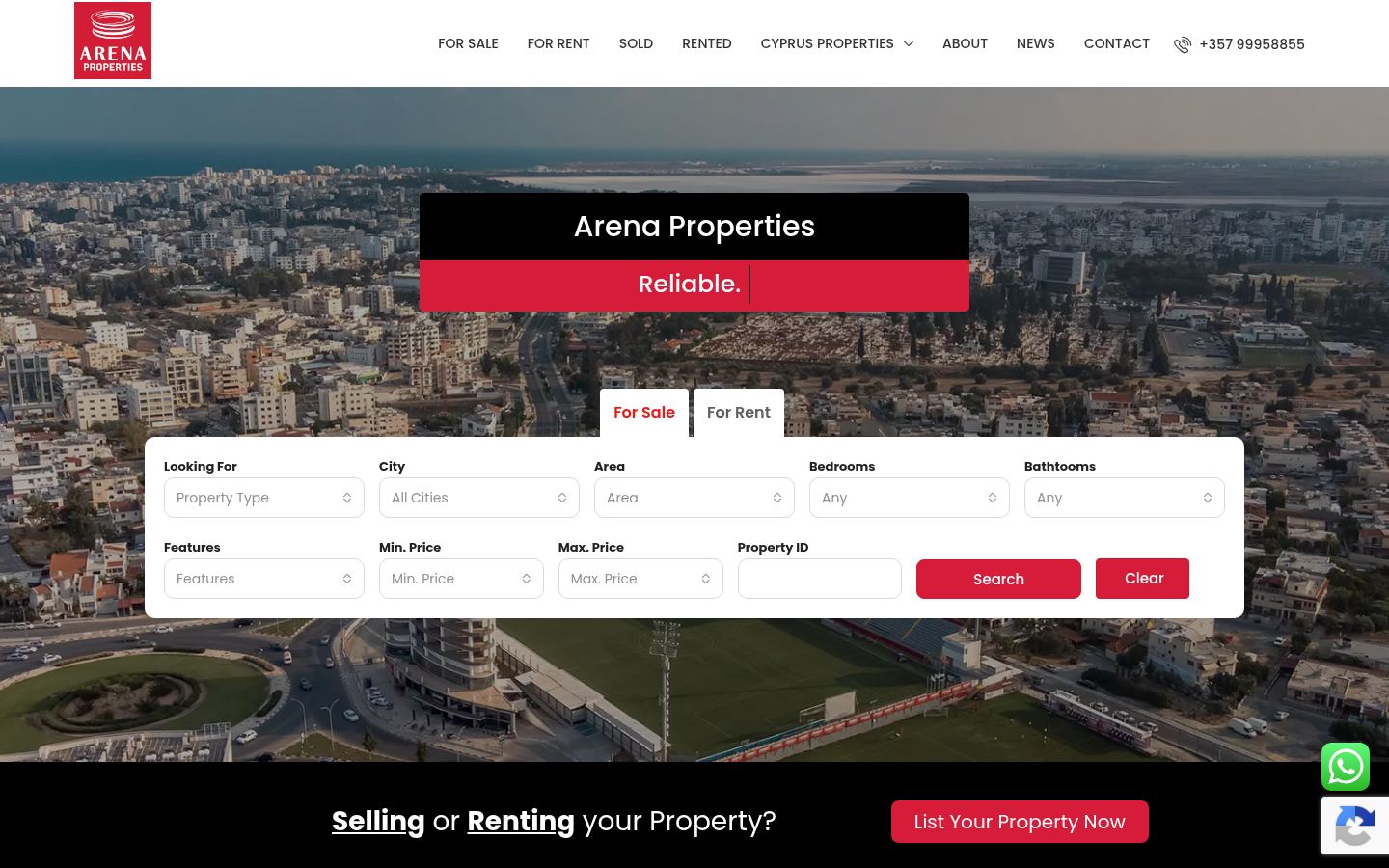 Arena Properties · HOMEPAGE_SCREENSHOT