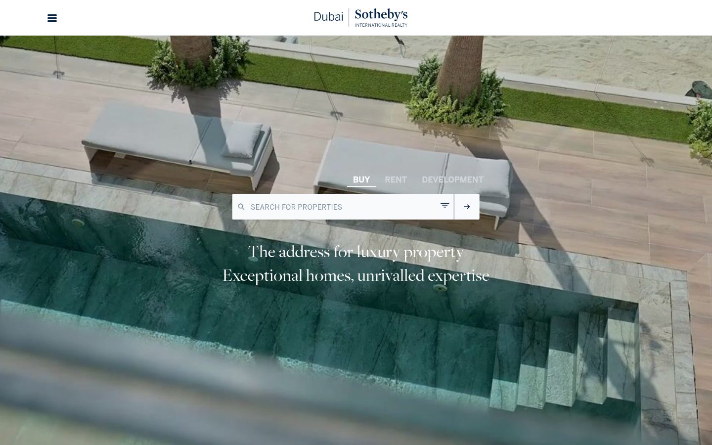 Dubai Sotheby's International Realty · HOMEPAGE_SCREENSHOT