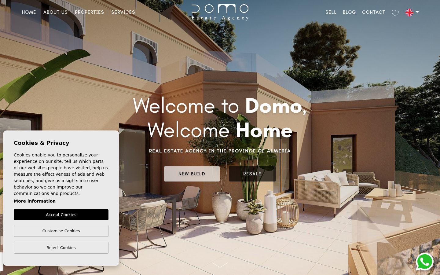 Domo Estate Agency · HOMEPAGE_SCREENSHOT