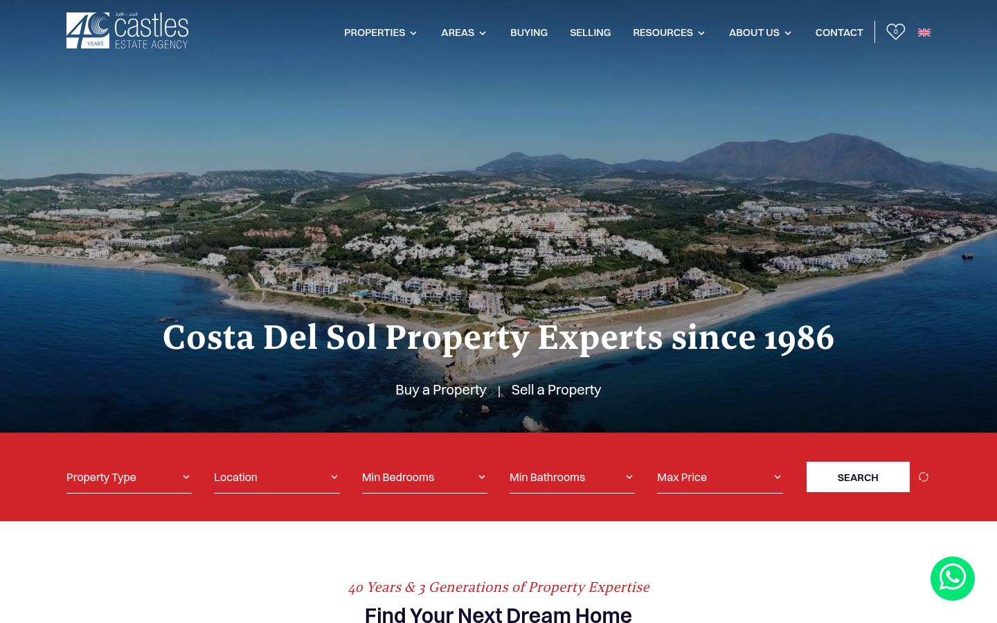 Castles Estate Agency · HOMEPAGE_SCREENSHOT