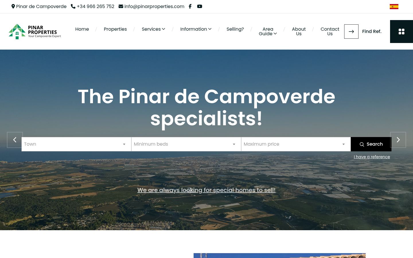 Pinar Properties · HOMEPAGE_SCREENSHOT