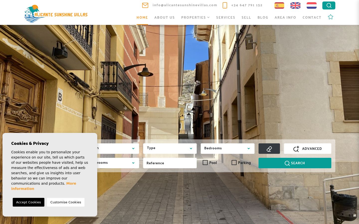 Alicante Sunshine Villas · HOMEPAGE_SCREENSHOT