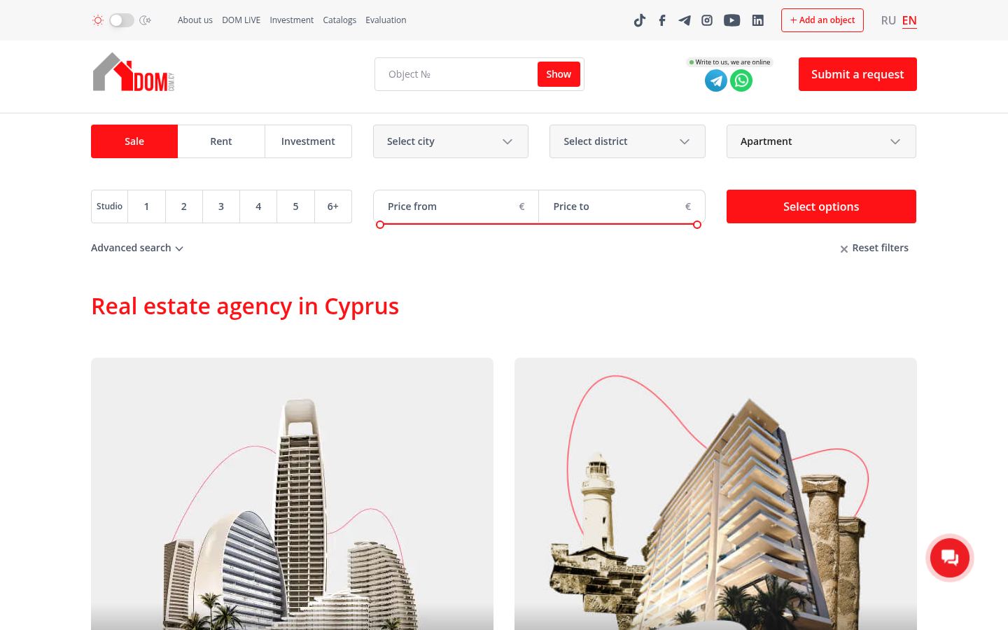 DOM Real Estate · HOMEPAGE_SCREENSHOT