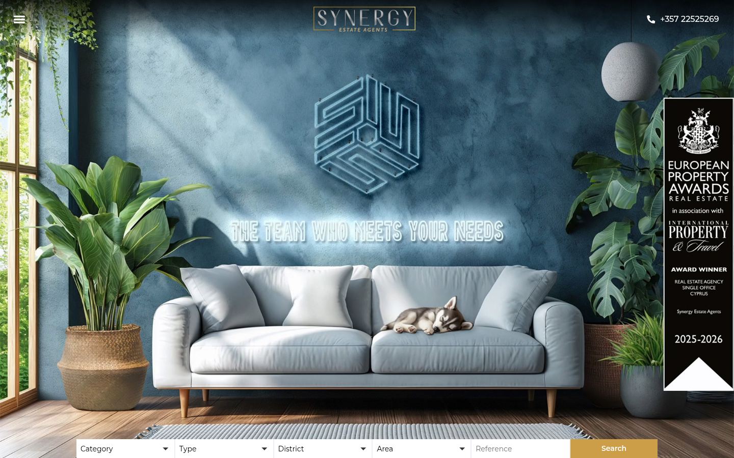 Synergy Estate Agents · HOMEPAGE_SCREENSHOT