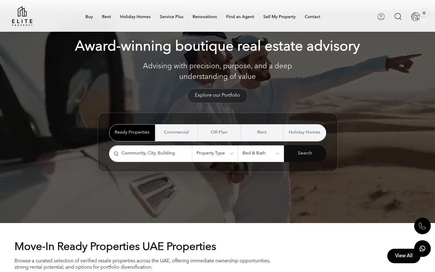 Elite Property DXB &middot; HOMEPAGE_SCREENSHOT