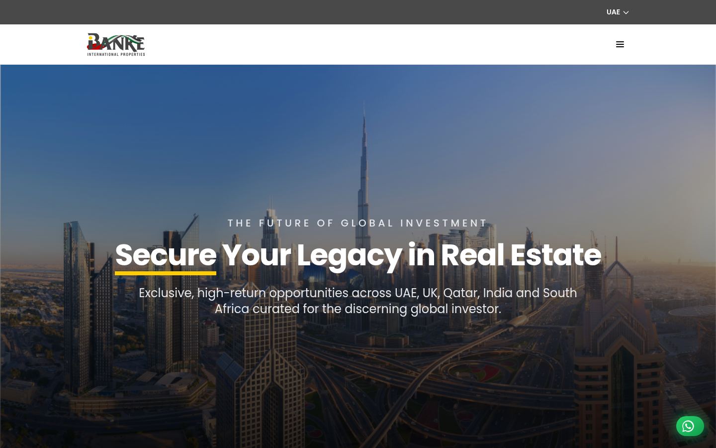 Banke International Properties · HOMEPAGE_SCREENSHOT