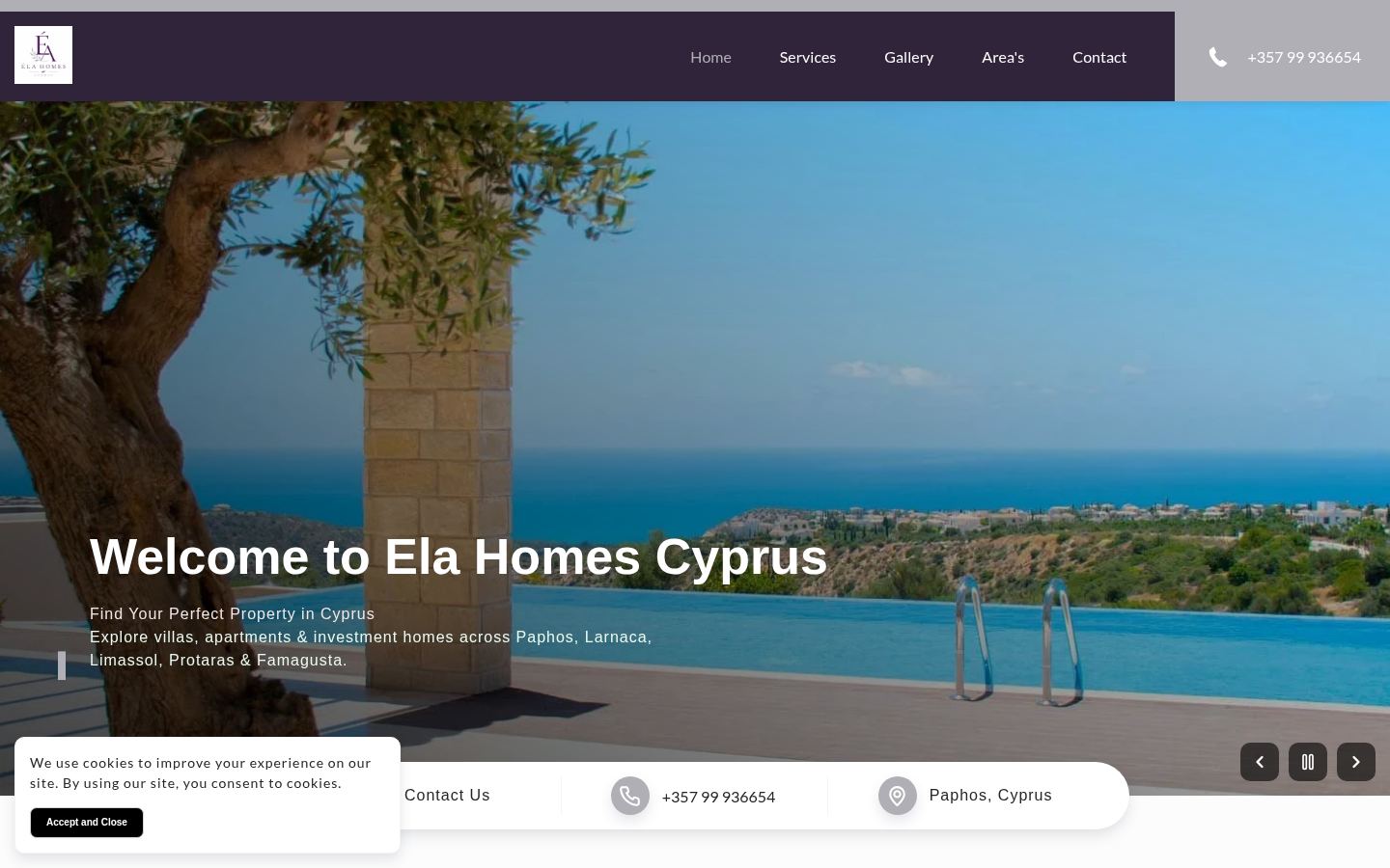 ELA HOMES CYPRUS · HOMEPAGE_SCREENSHOT