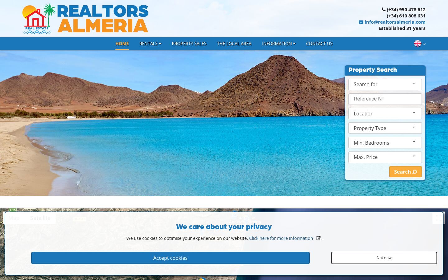 Realtors Almeria · HOMEPAGE_SCREENSHOT