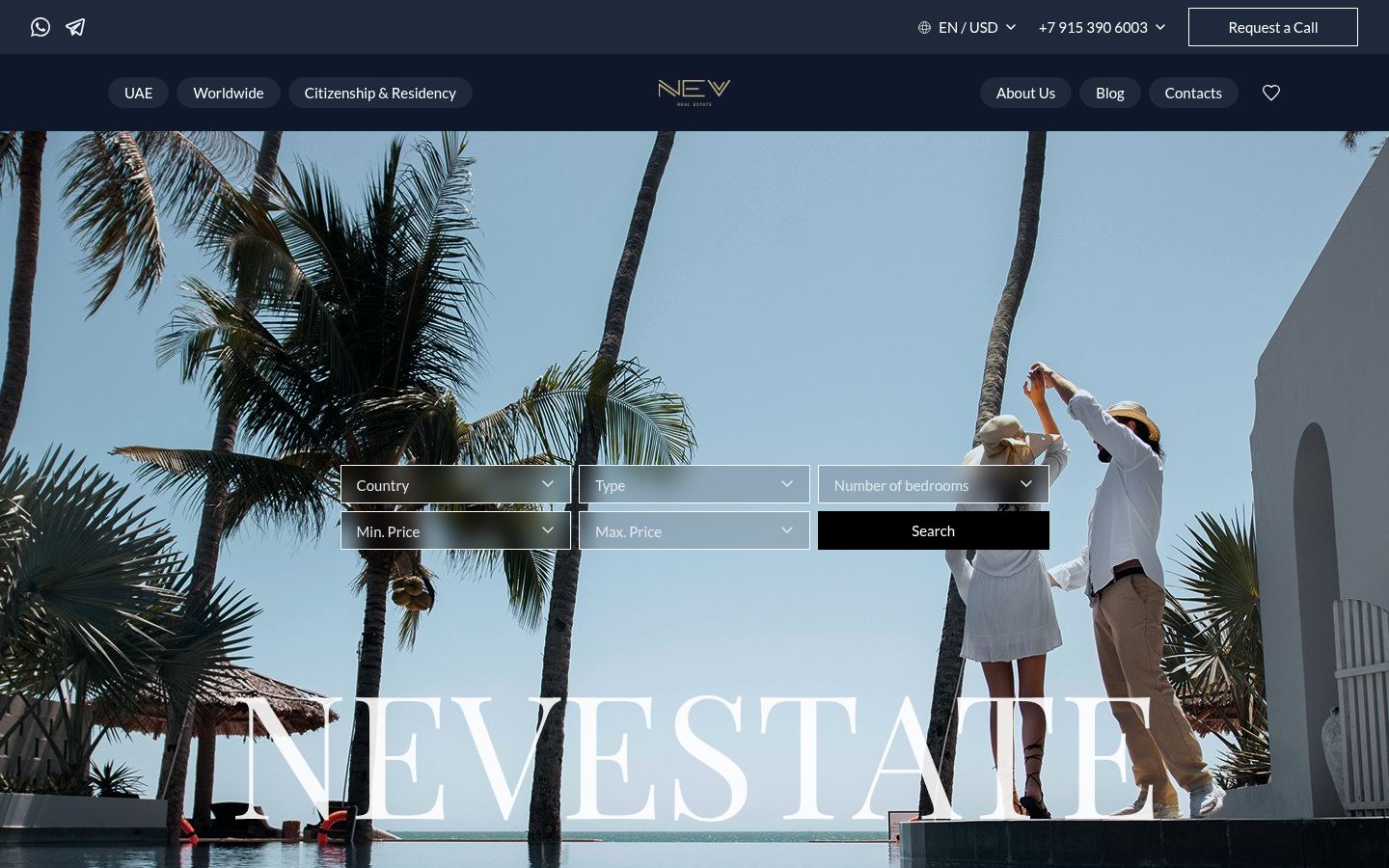 Nevestate · HOMEPAGE_SCREENSHOT