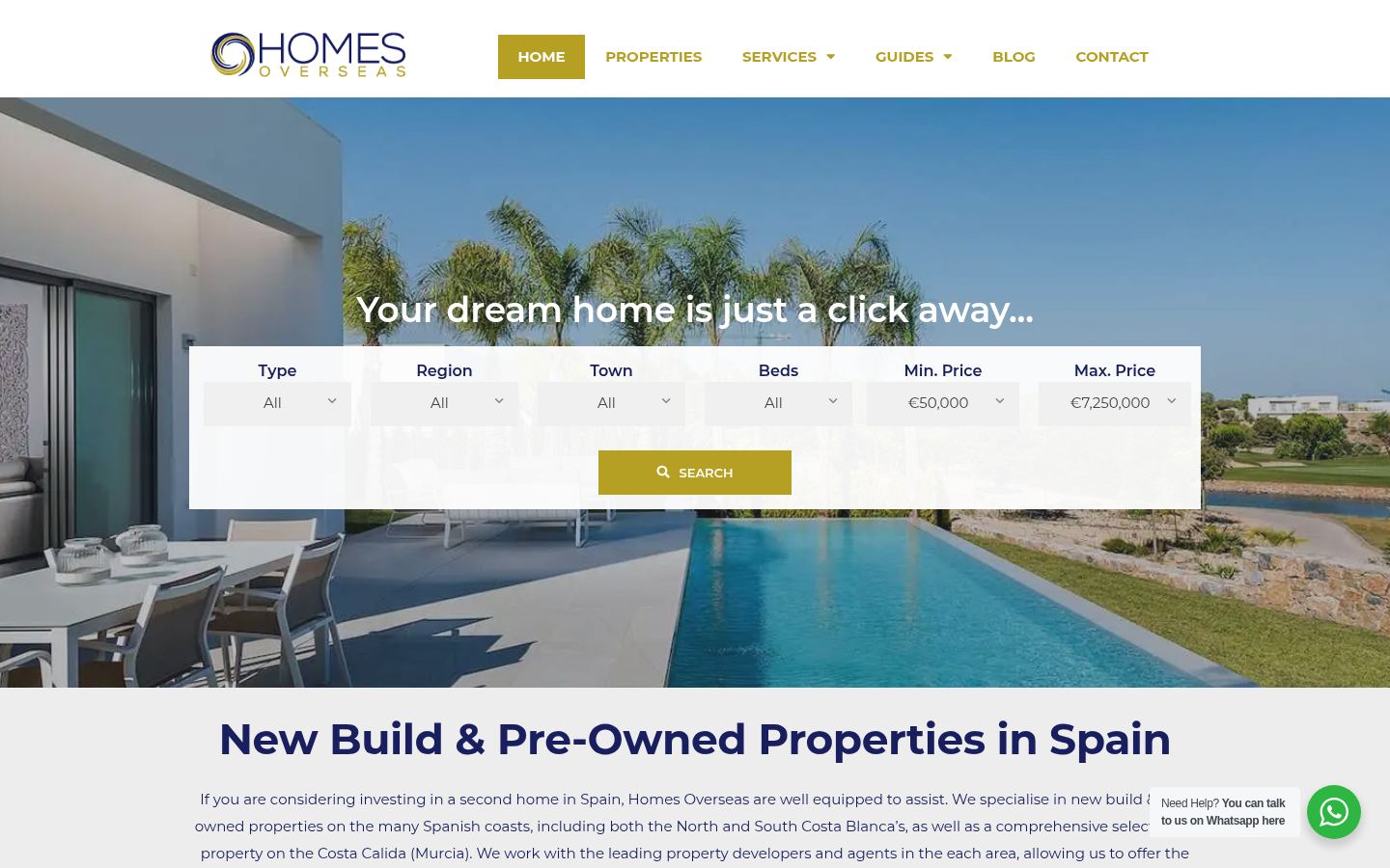 Homes Overseas · HOMEPAGE_SCREENSHOT