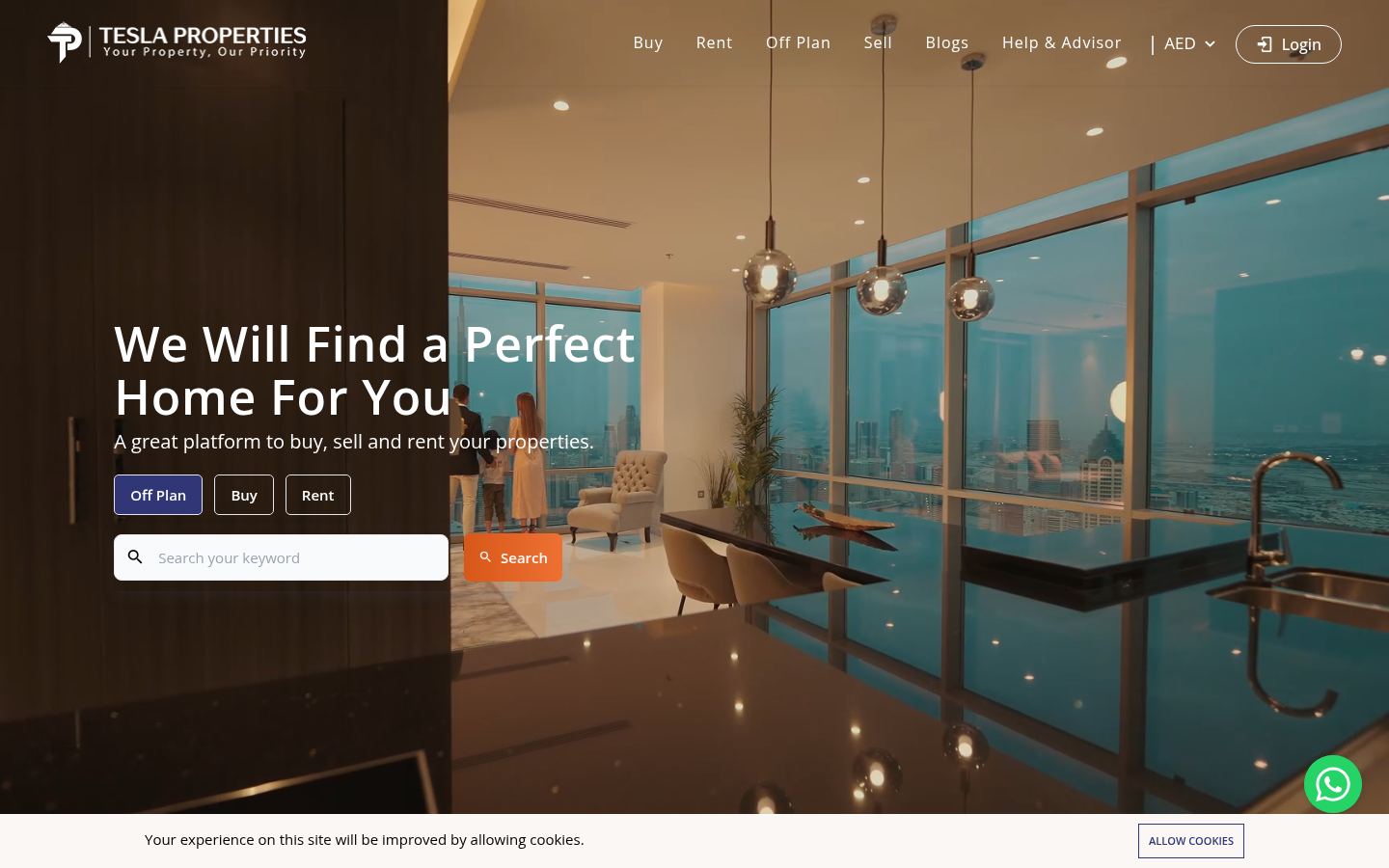 Tesla Properties · HOMEPAGE_SCREENSHOT