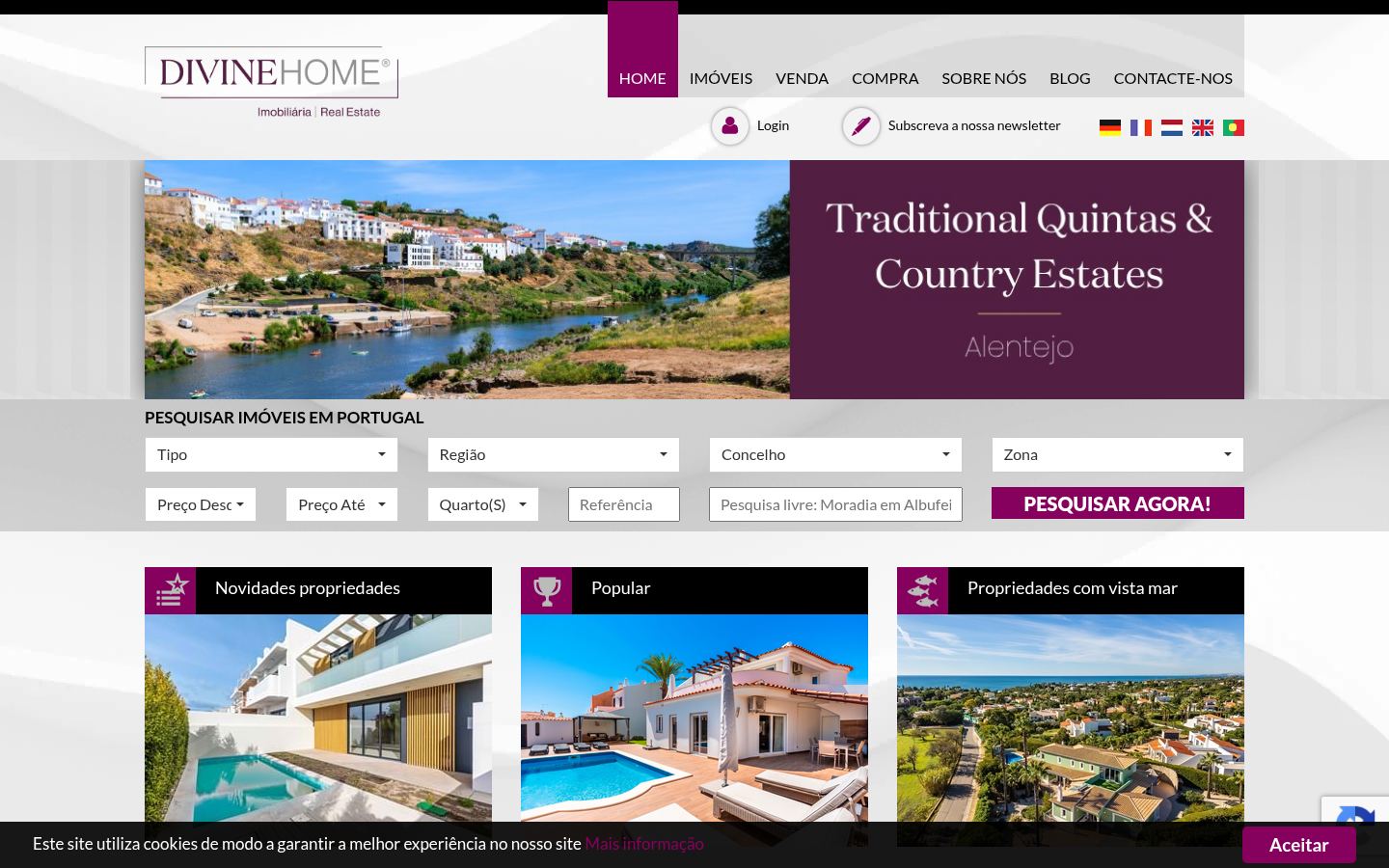 Divine Home · HOMEPAGE_SCREENSHOT