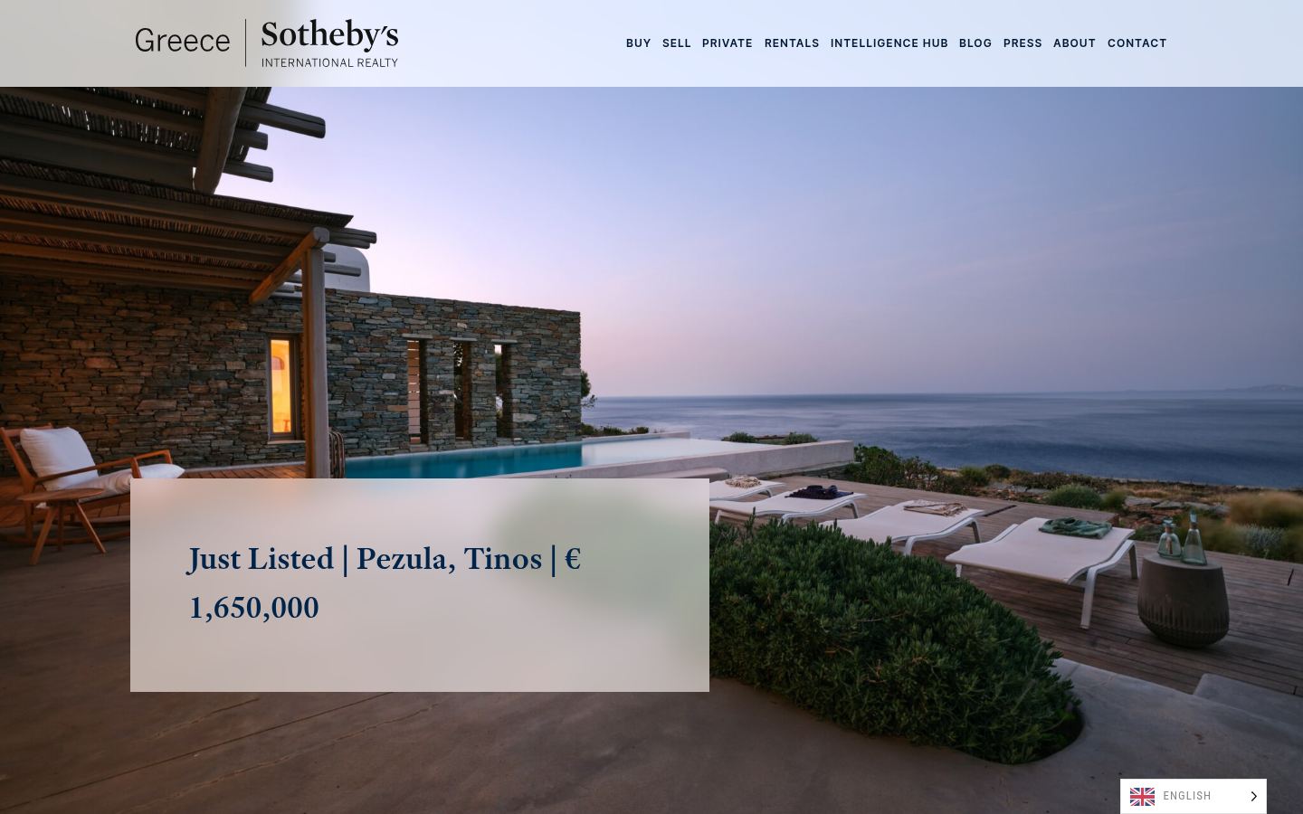 Greece Sotheby's International Realty · HOMEPAGE_SCREENSHOT