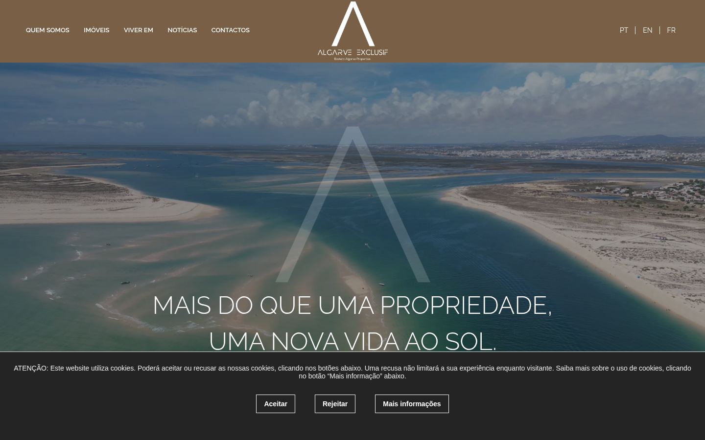 Algarve Exclusif · HOMEPAGE_SCREENSHOT