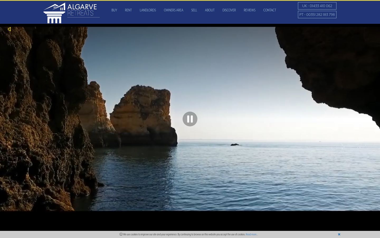Algarve Retreats · HOMEPAGE_SCREENSHOT
