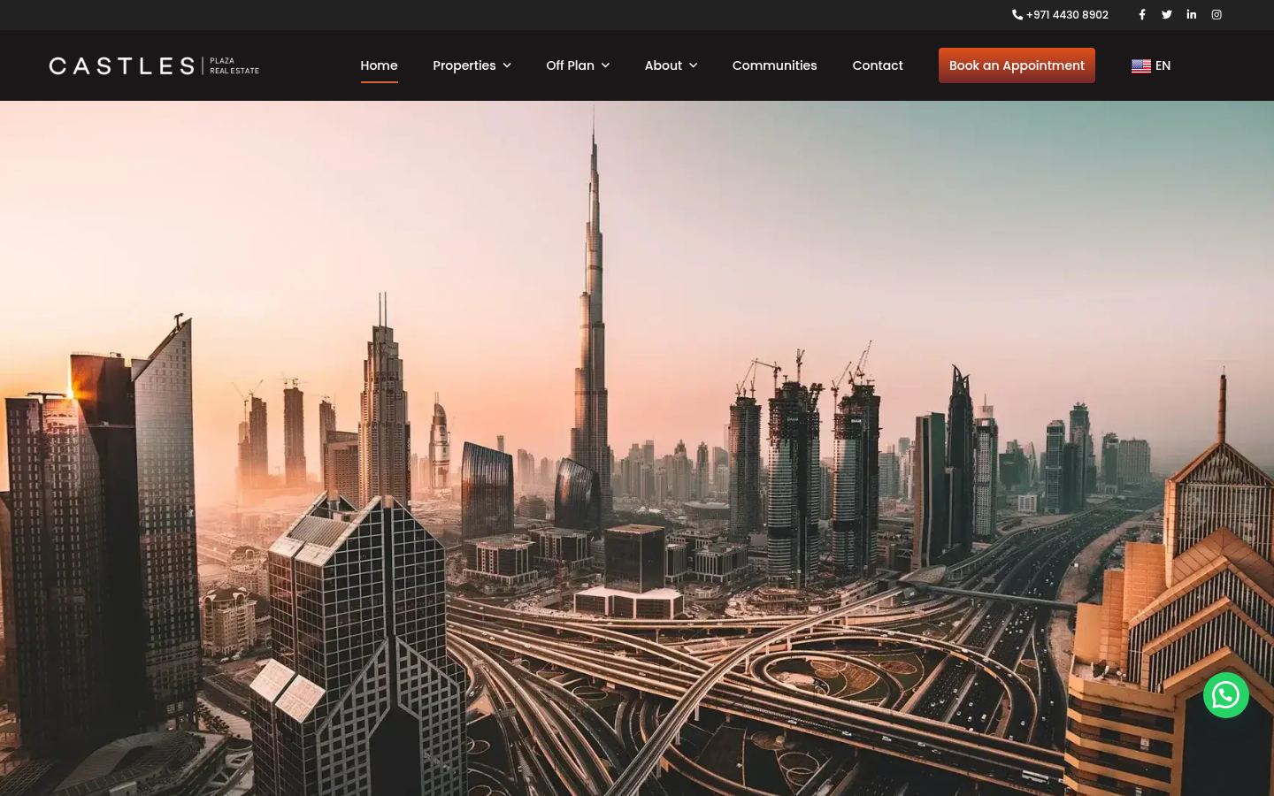Castles Plaza Real Estate · HOMEPAGE_SCREENSHOT