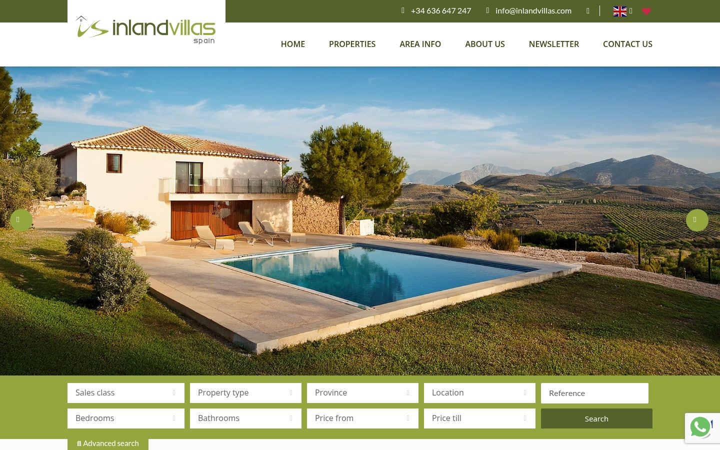 Inland Villas · HOMEPAGE_SCREENSHOT