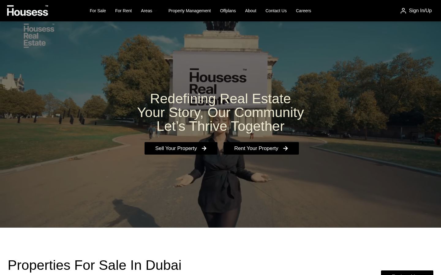 Housess Global Real Estate · HOMEPAGE_SCREENSHOT