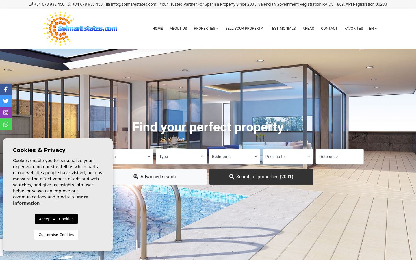 Solmar Estates · HOMEPAGE_SCREENSHOT