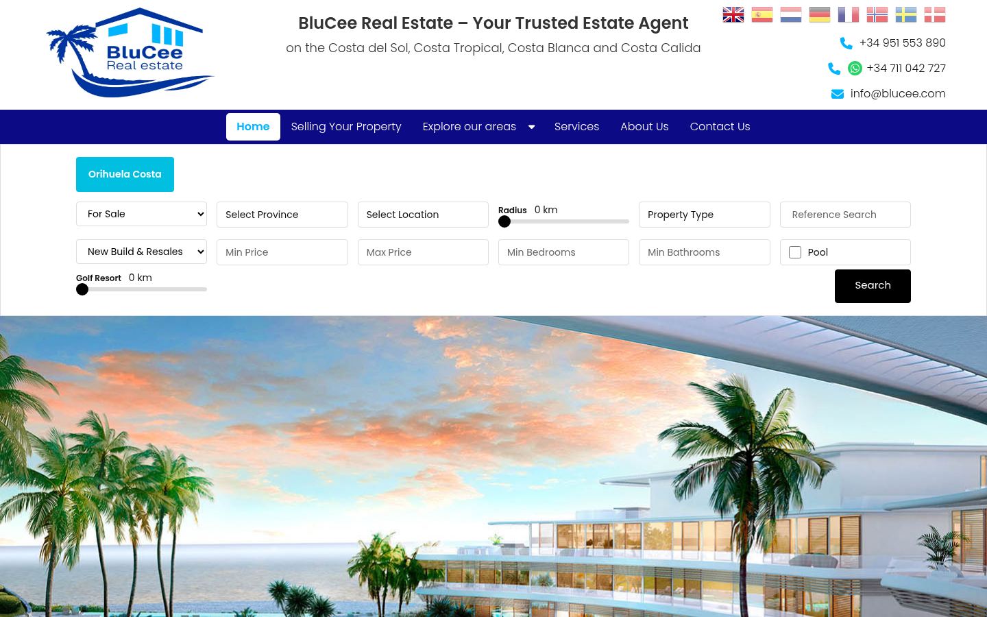 BluCee Real Estate · HOMEPAGE_SCREENSHOT