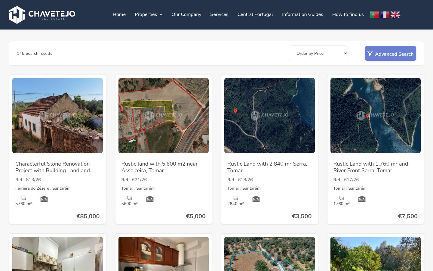 Chavetejo Estate Agents &middot; HOMEPAGE_SCREENSHOT