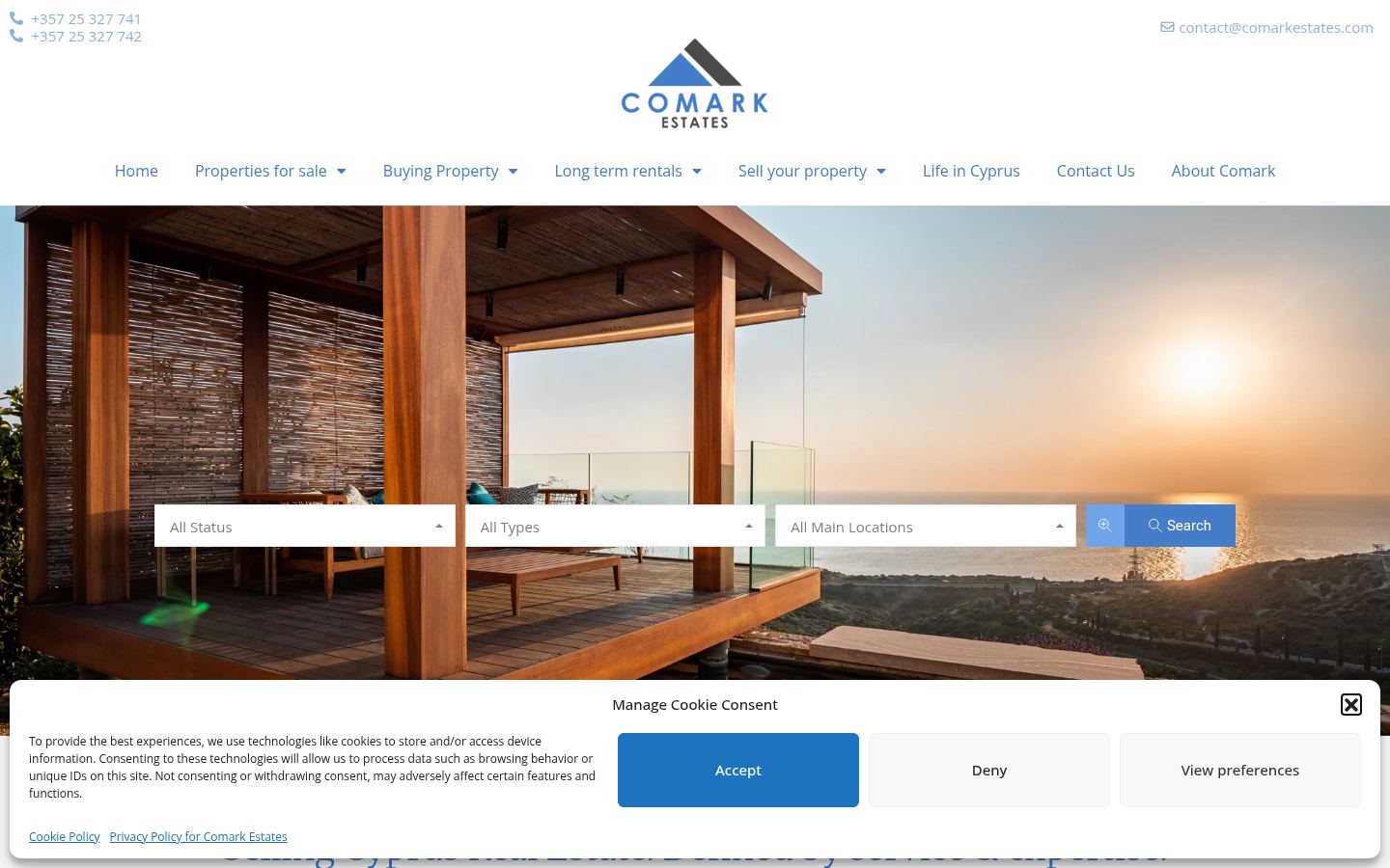 Comark Estates · HOMEPAGE_SCREENSHOT
