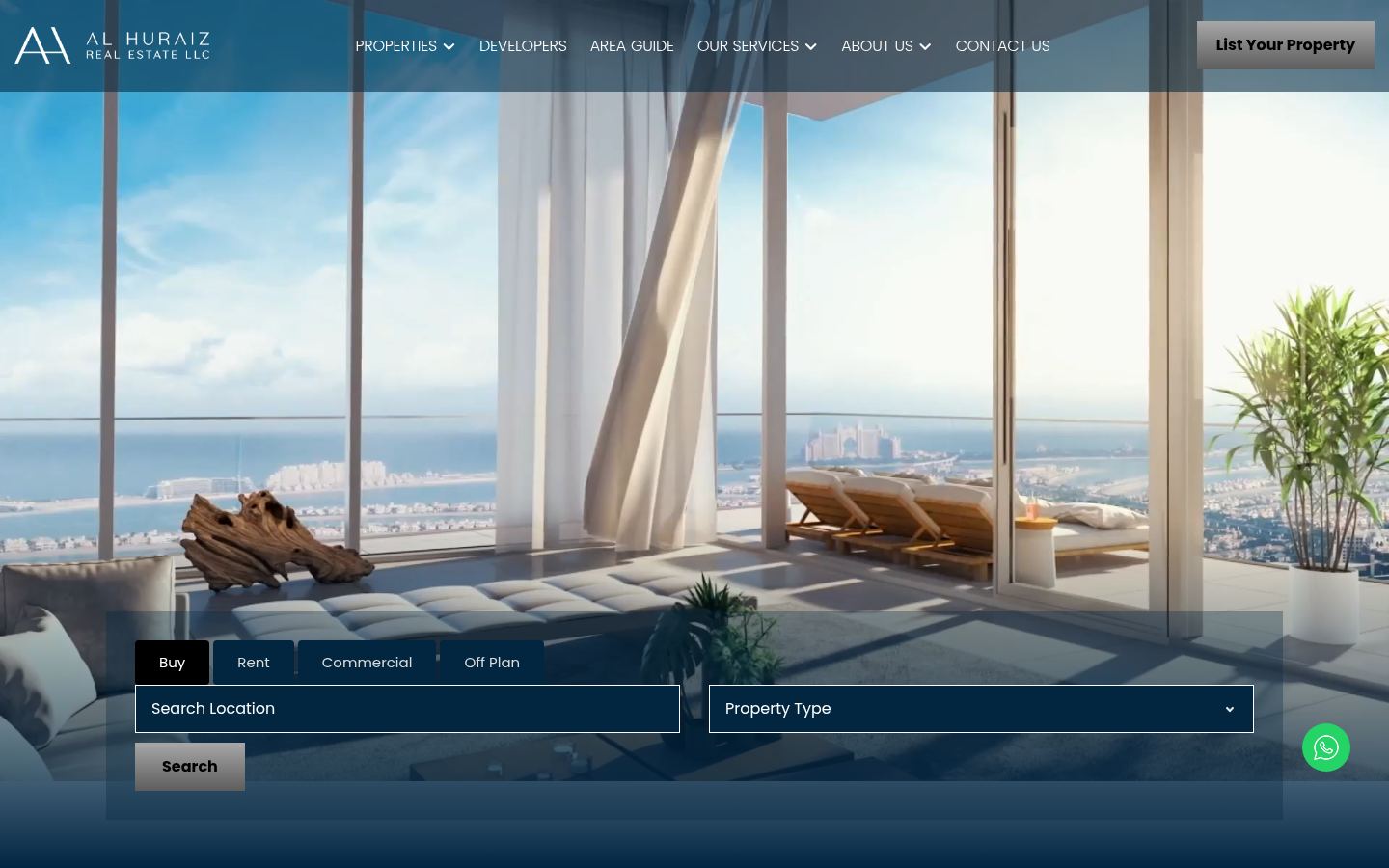 AL HURAIZ REAL ESTATE (L.L.C.) · HOMEPAGE_SCREENSHOT