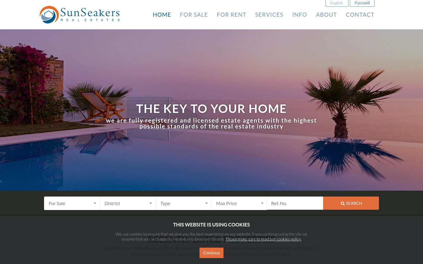Sunseakers Cyprus · HOMEPAGE_SCREENSHOT