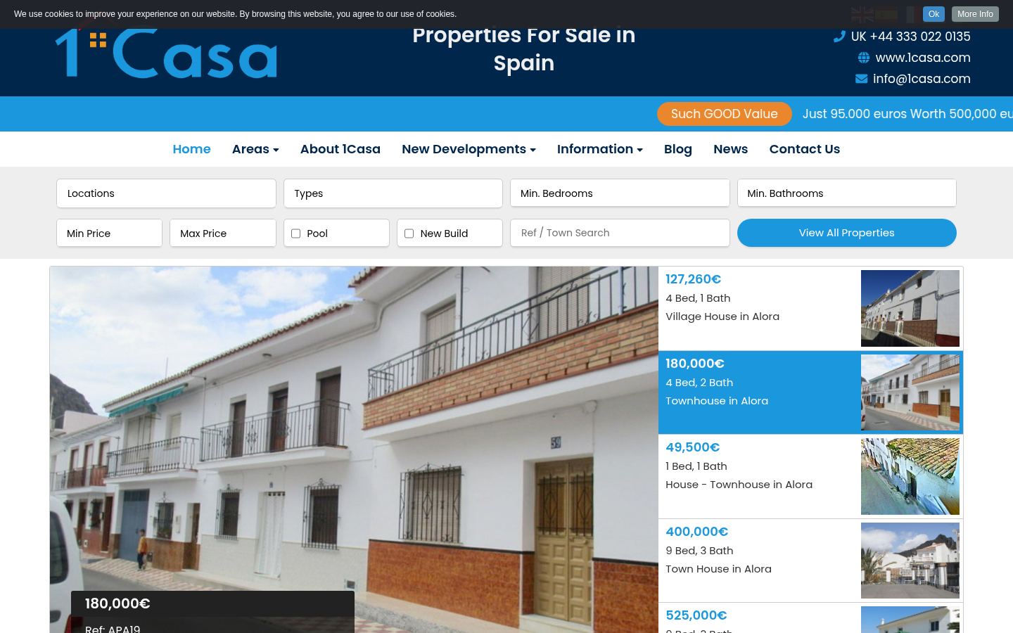 1Casa · HOMEPAGE_SCREENSHOT