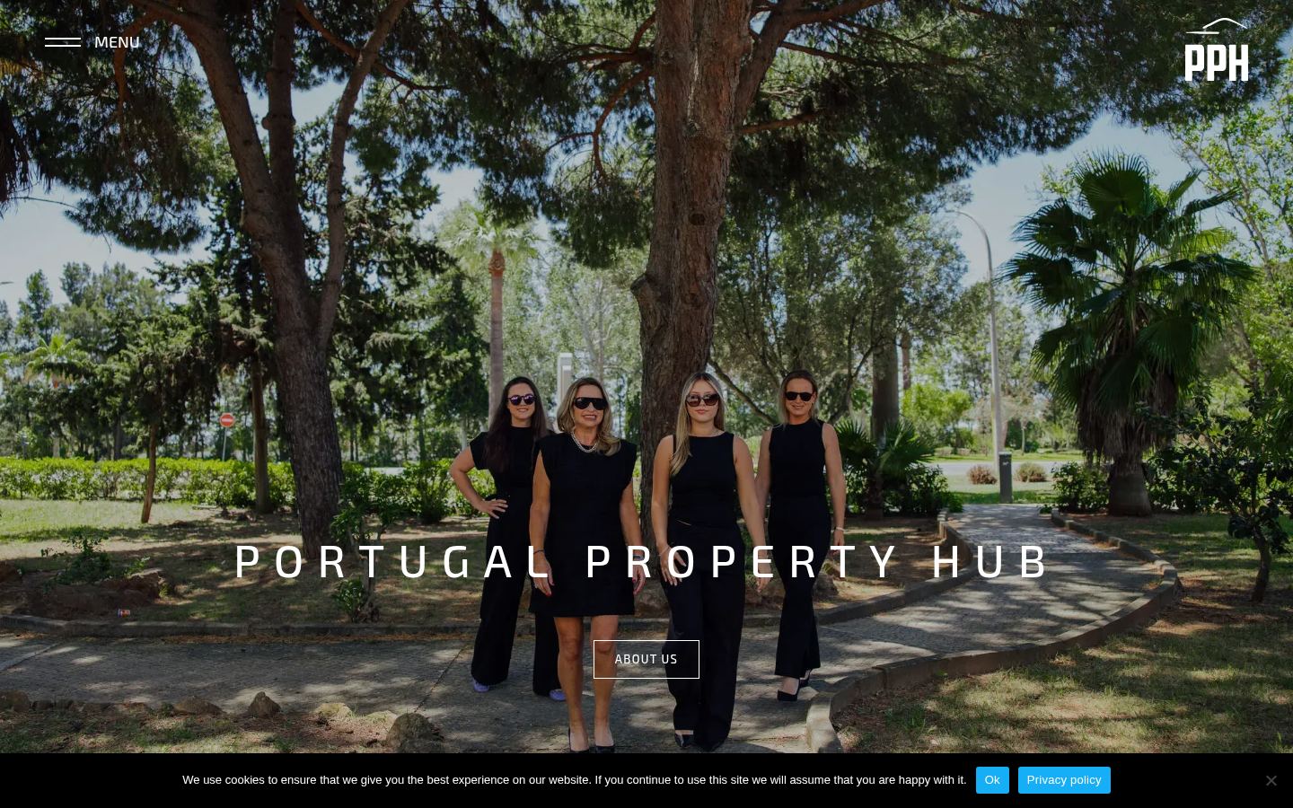 Portugal Property Hub · HOMEPAGE_SCREENSHOT
