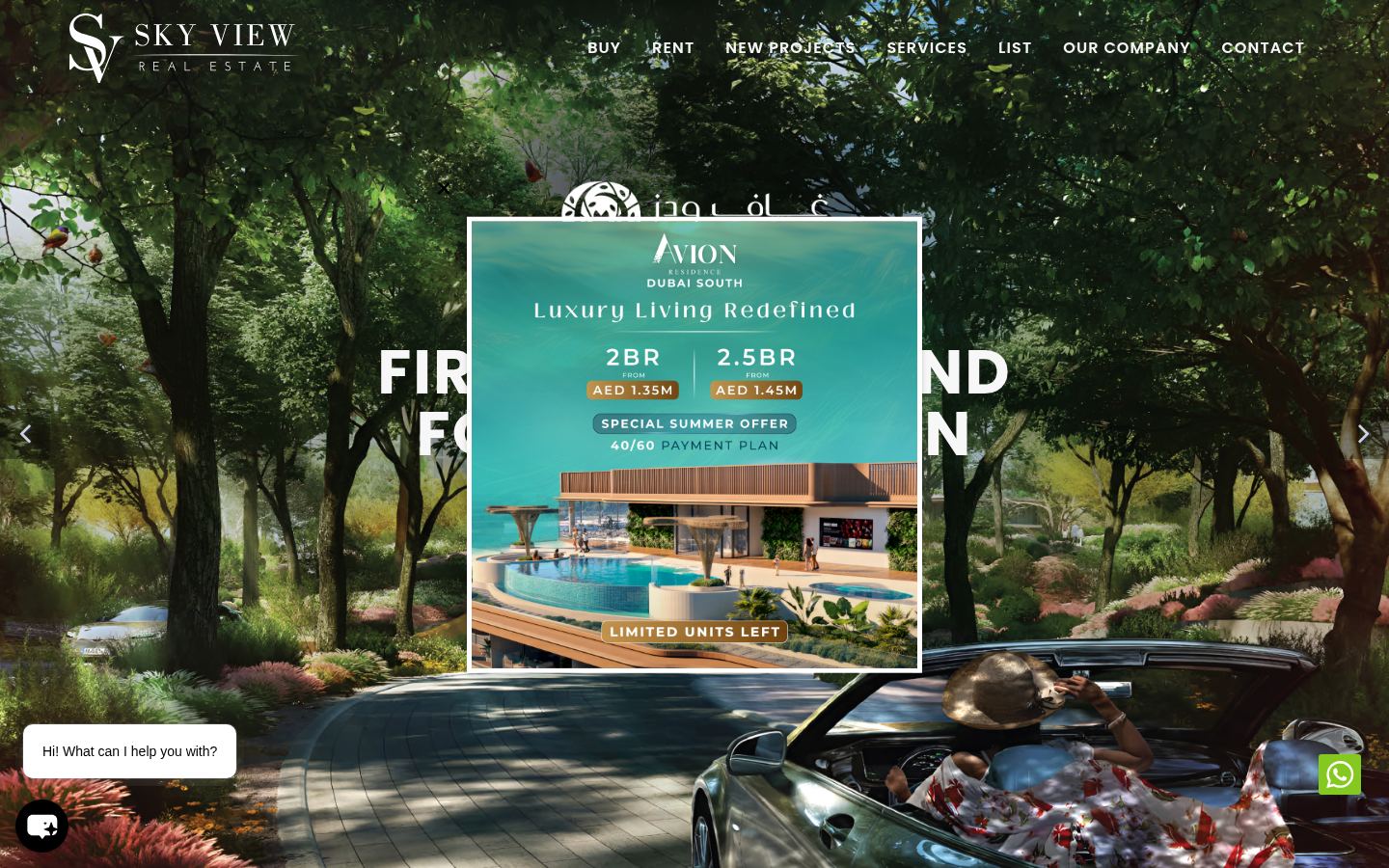 Sky View Real Estate - Hessa St · HOMEPAGE_SCREENSHOT