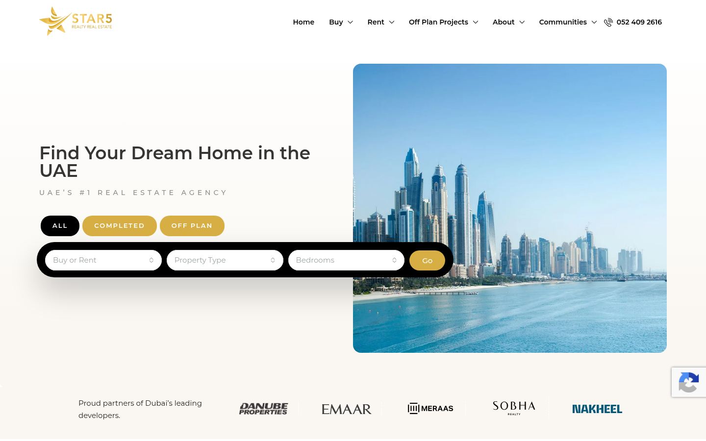 Star 5 Realty Real Estate · HOMEPAGE_SCREENSHOT