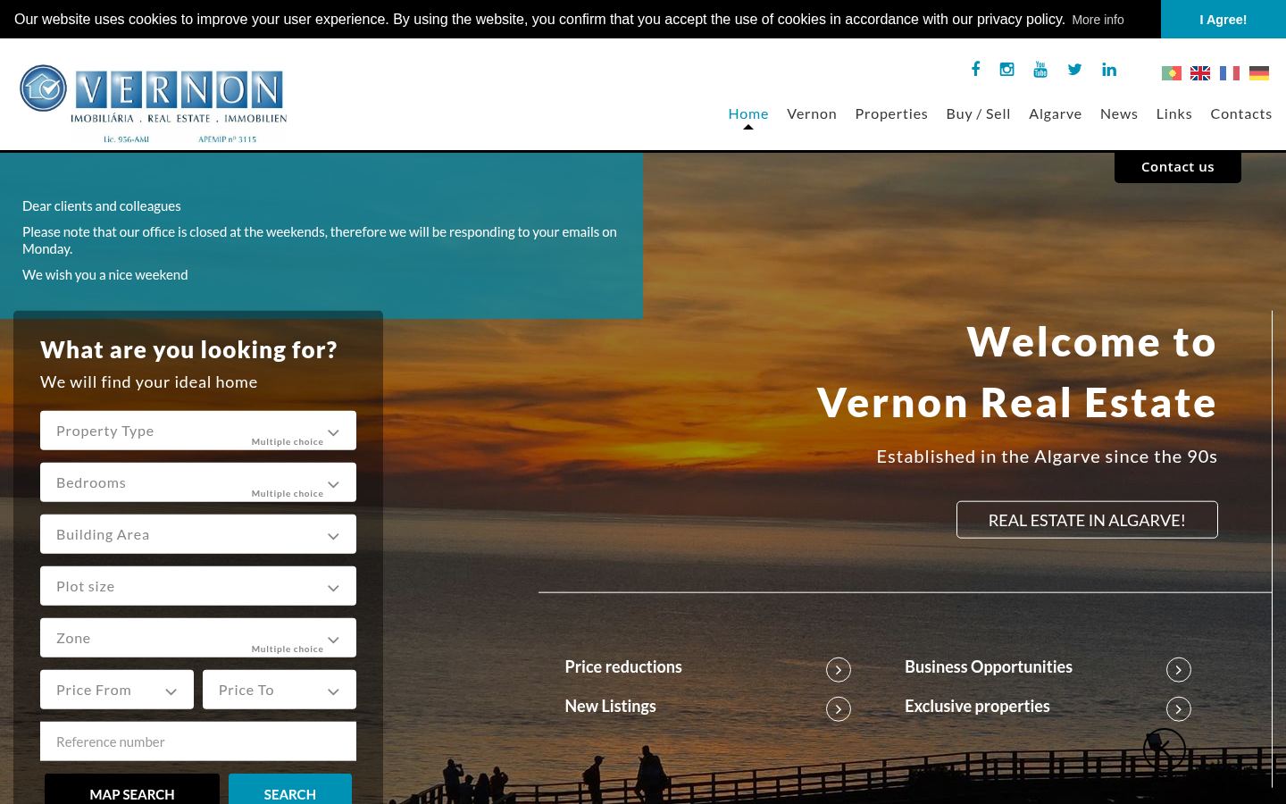 Vernon Real Estate · HOMEPAGE_SCREENSHOT