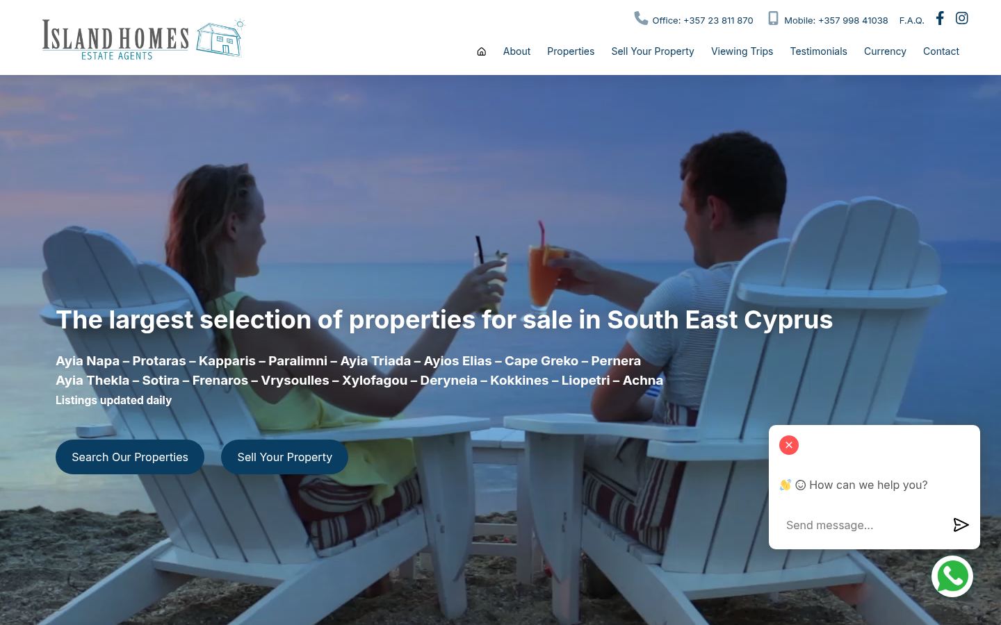 Island Homes Cyprus · HOMEPAGE_SCREENSHOT
