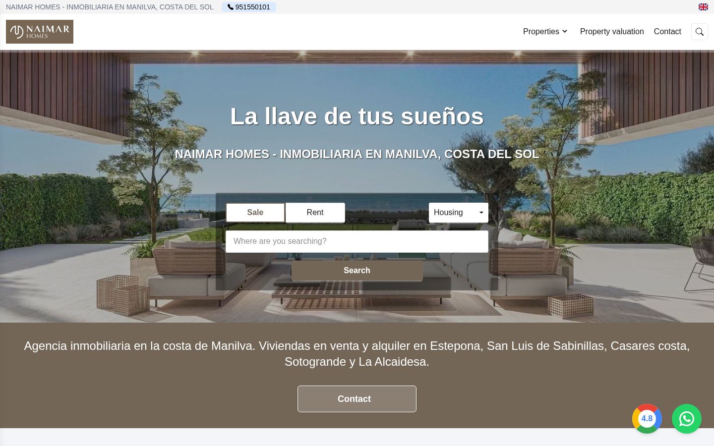 Naimar Homes · HOMEPAGE_SCREENSHOT